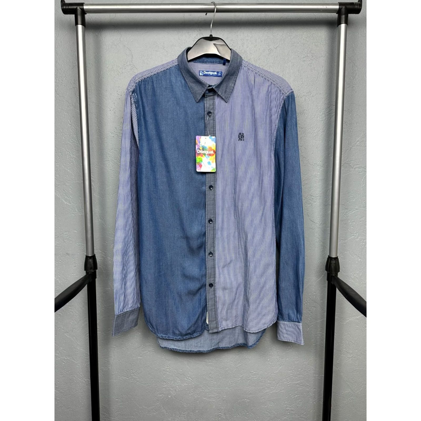 Desigual NEW!! Desigual Mens Long Sleeve Shirt Size L - 82cm - Ukraine Size US L / EU 52-54 / 3 - 2 Thumbnail