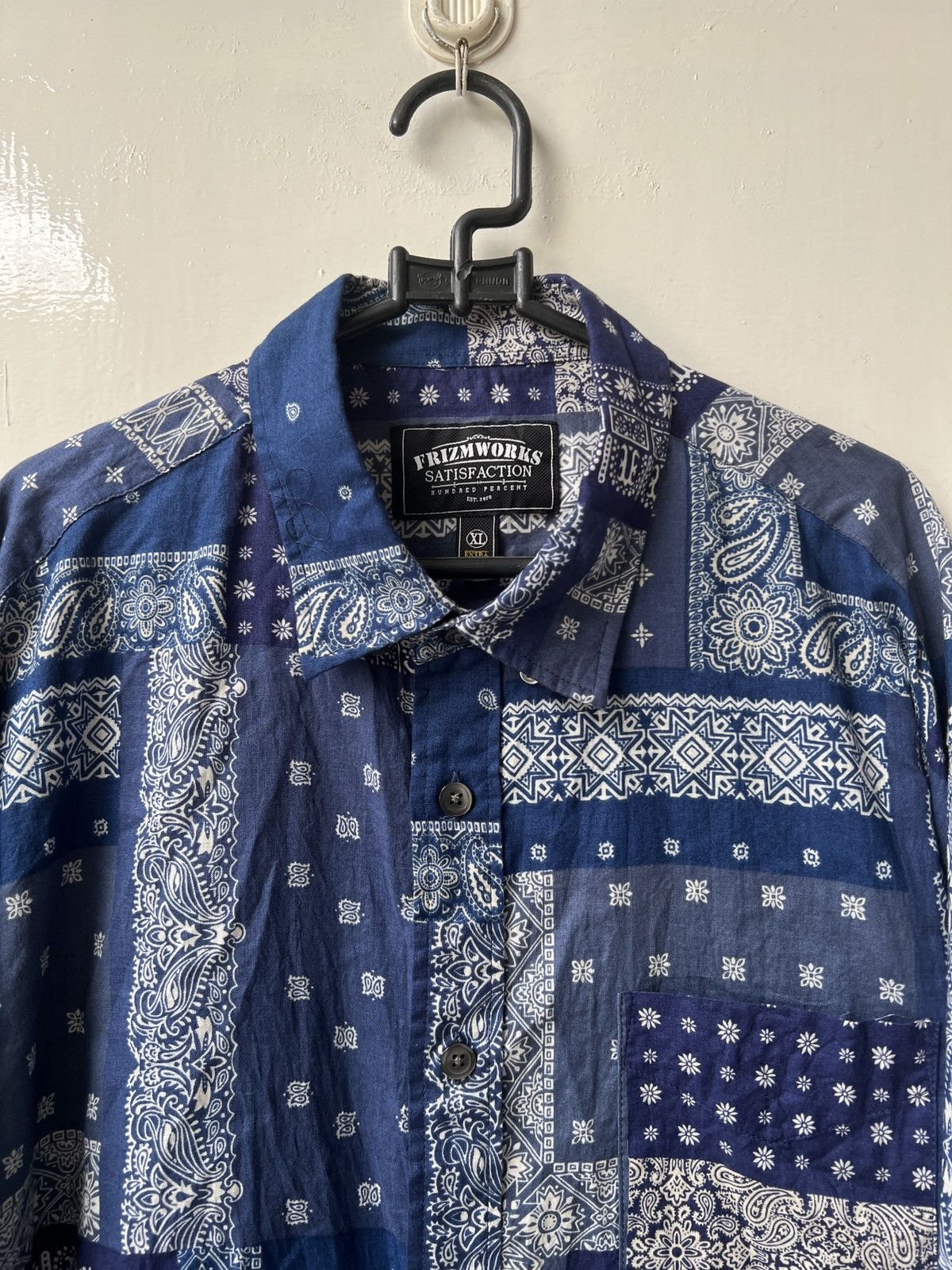 FrizmWORKS FREE TAX! Bandana Paisley Shirt Size US XL / EU 56 / 4 - 4 Thumbnail