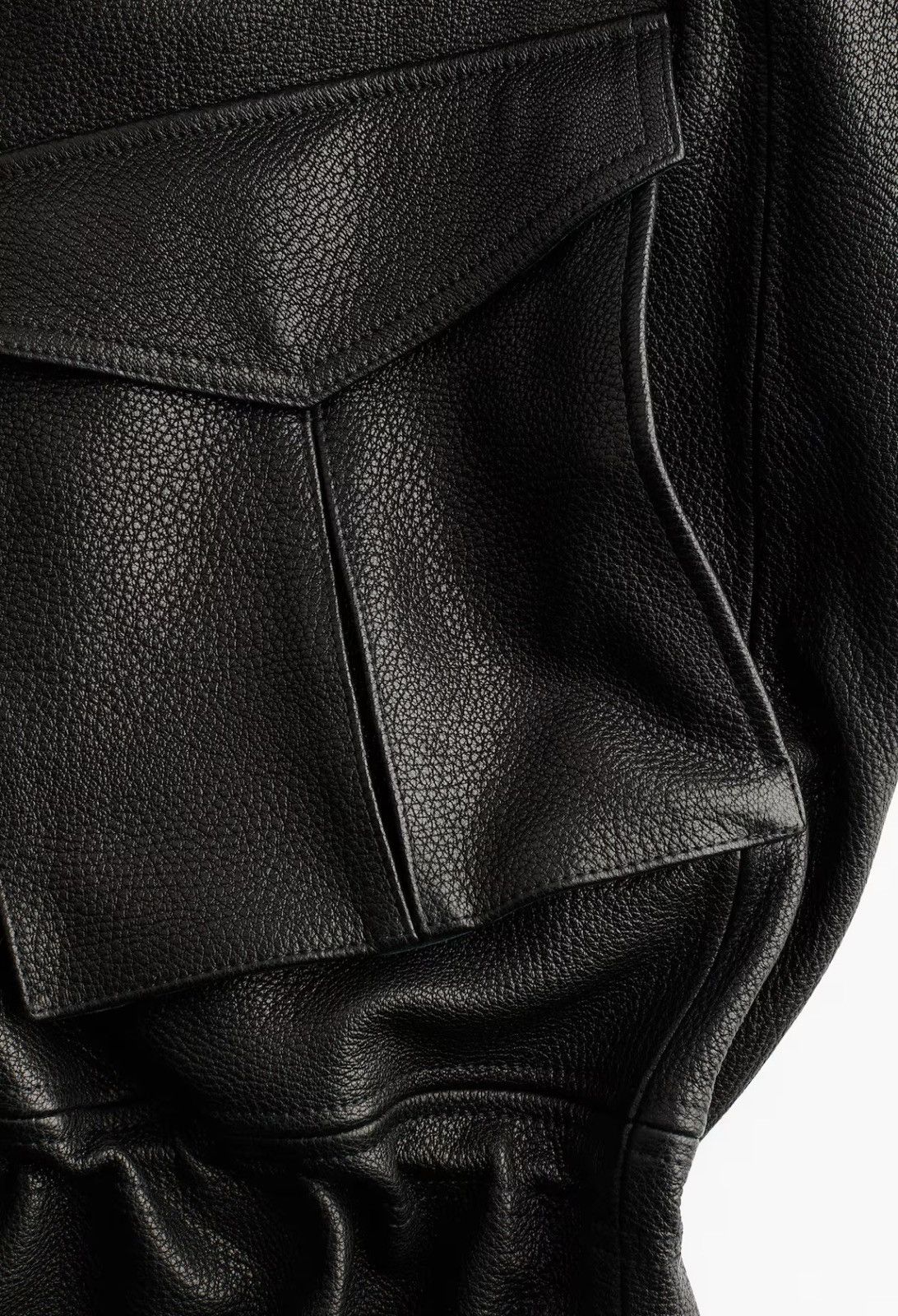 H&M H&M Studio Collection sz XL Black Peplum leather jacket Size XL / US 12-14 / IT 48-50 - 8 Thumbnail