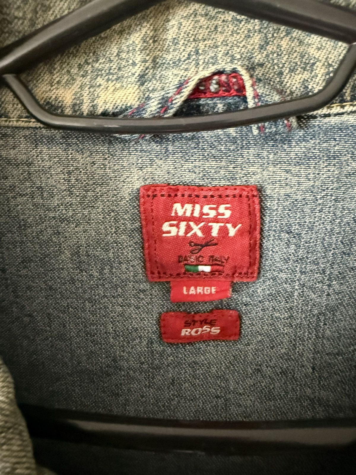 Miss Sixty 00S Vintage Archive Miss Sixty Cropped Washed Blue Jacket Size L / US 10 / IT 46 - 10 Thumbnail