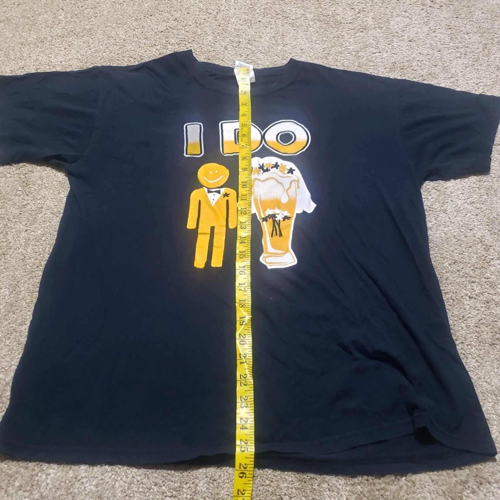 Vintage I Do Beer Shirt Adult L Black Beer Mens Size US L / EU 52-54 / 3 - 6 Thumbnail