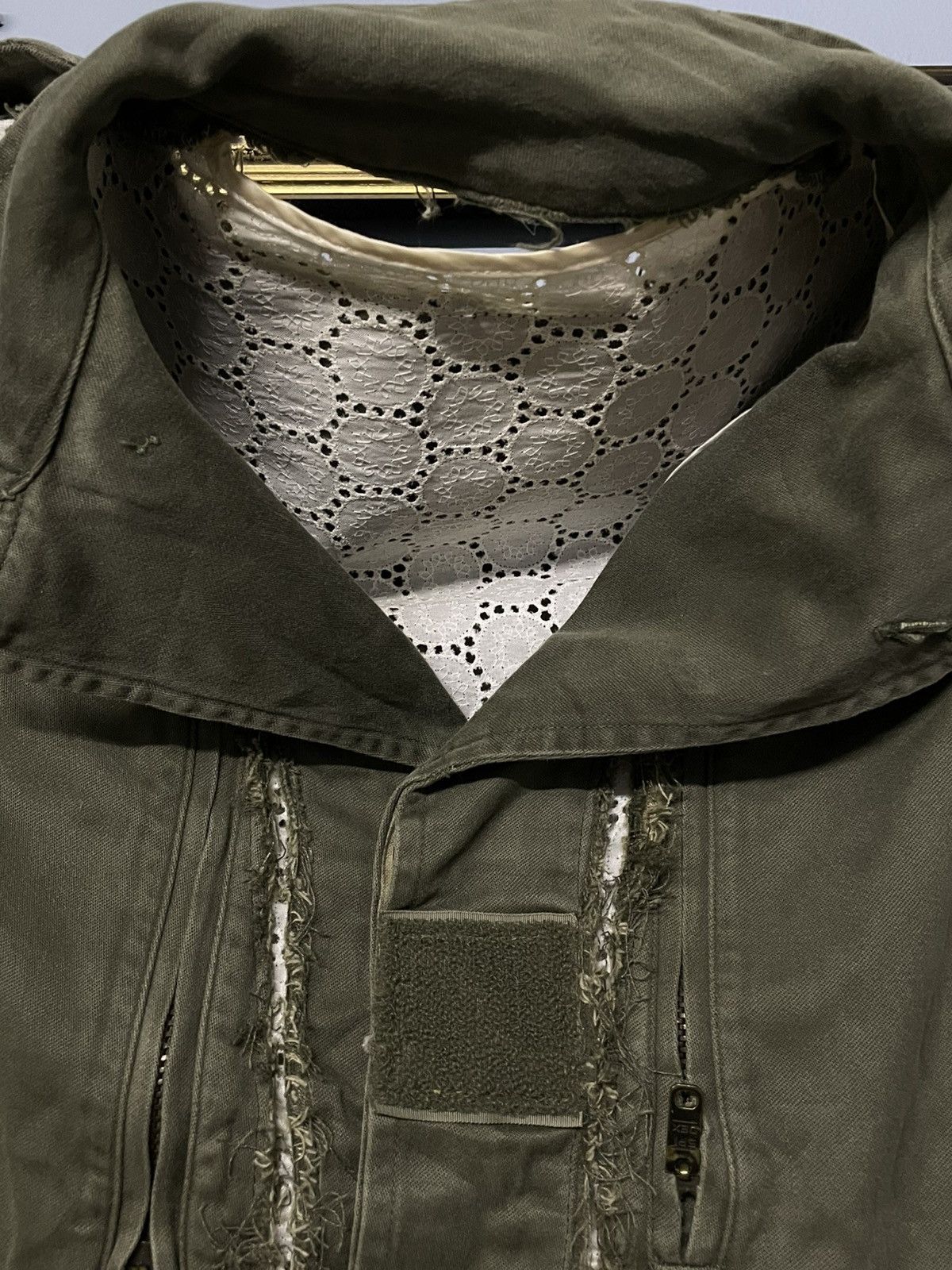 Vintage Vintage 60s Distressed Army Layered Classic Cut Jacket Style Size US XS / EU 42 / 0 - 6 Thumbnail