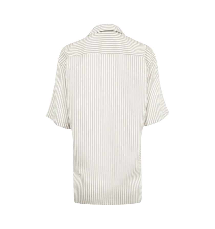 The Row o1h1sh11225 Jorge Shirt in White/Grey Size M / US 6-8 / IT 42-44 - 2 Thumbnail