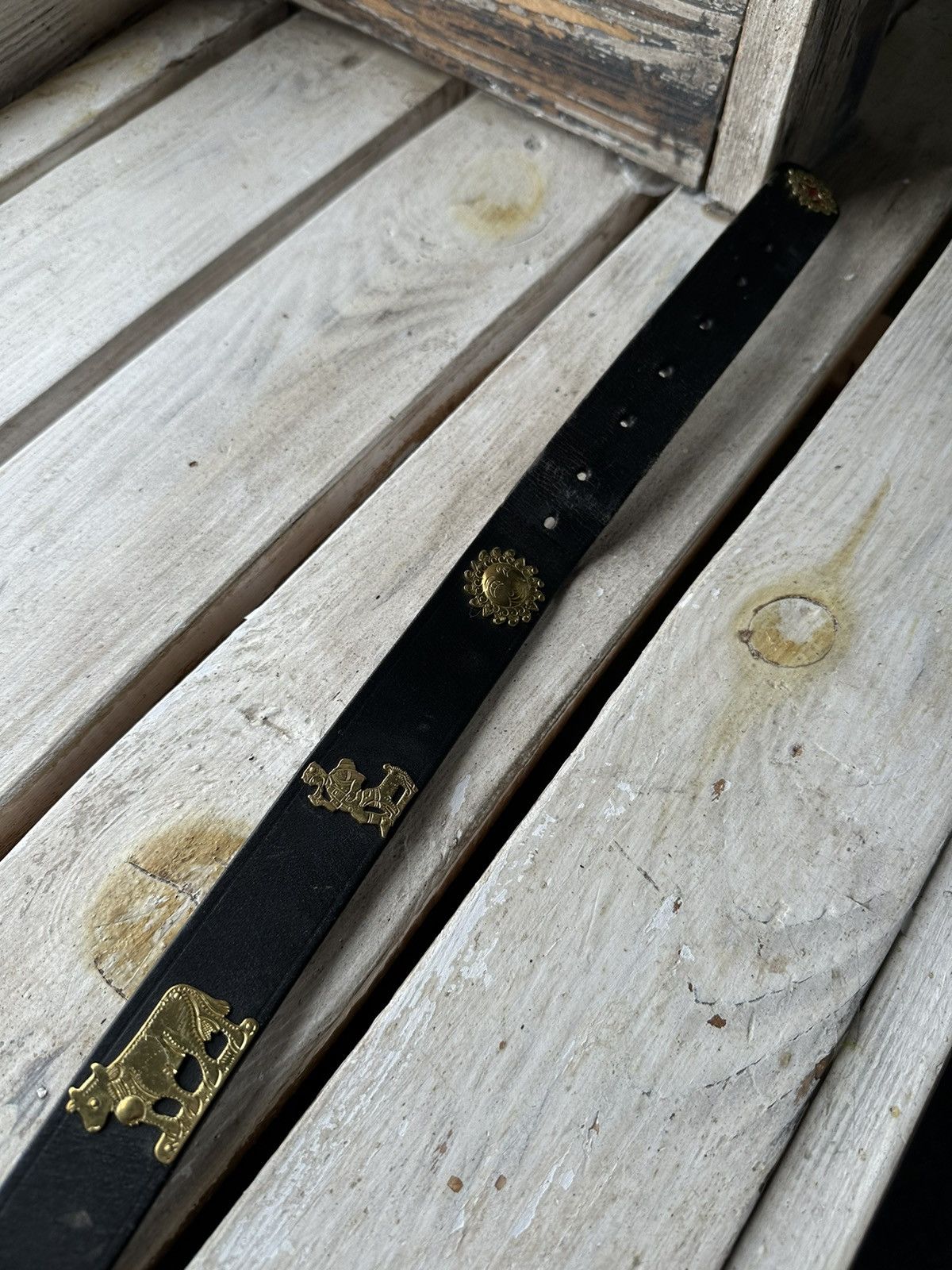 Designer × Vintage ❗️ETRO style Gotic vintage belt OPIUM goth BB simon MONEY Size ONE SIZE - 5 Thumbnail