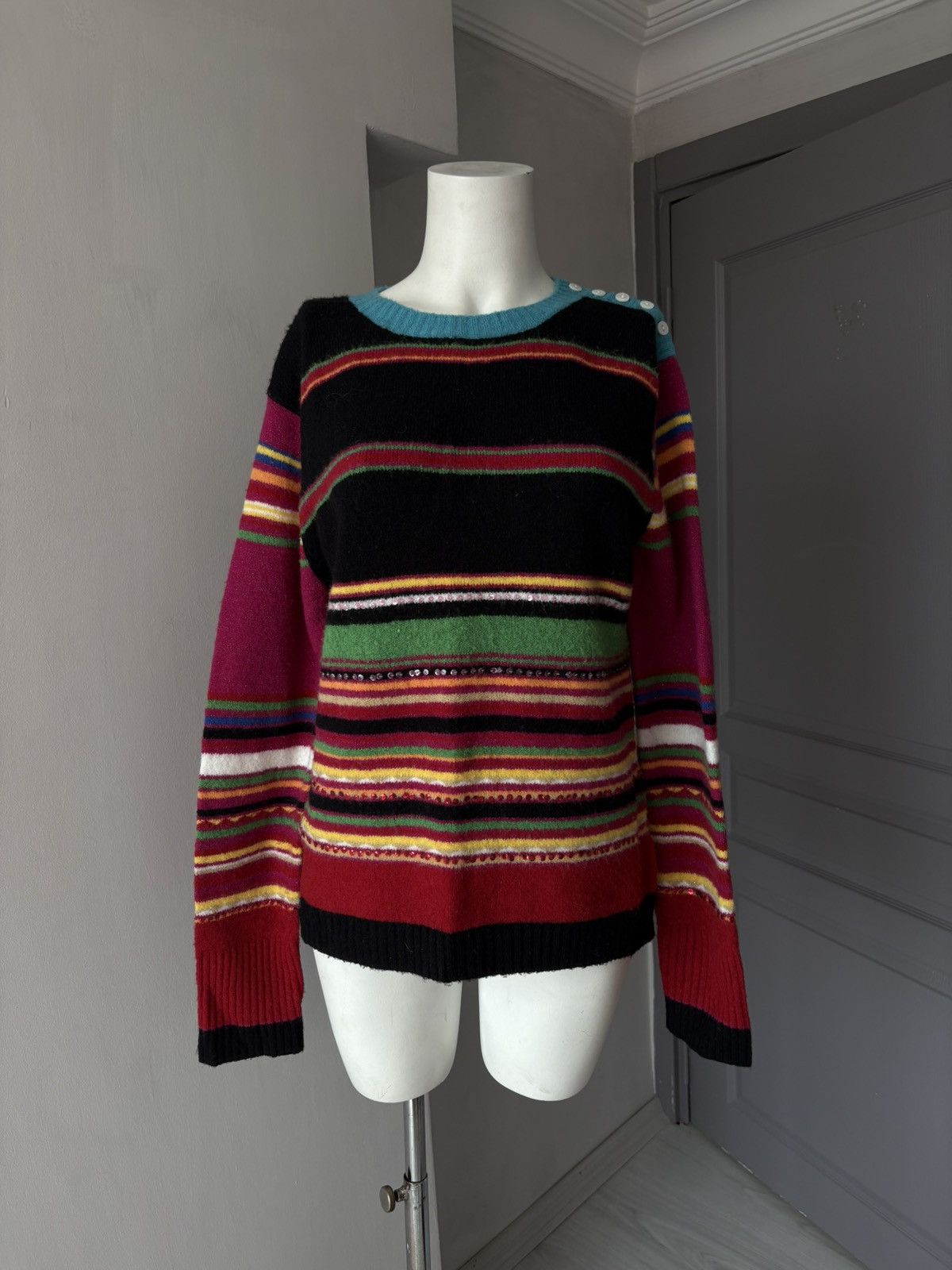 Vintage Derhy jumper Size L / US 10 / IT 46 - 4 Thumbnail