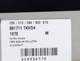 Balenciaga o1rshd Free Medium Molleton No Rib Hoodie in Black/White Size US M / EU 48-50 / 2 - 19 Thumbnail
