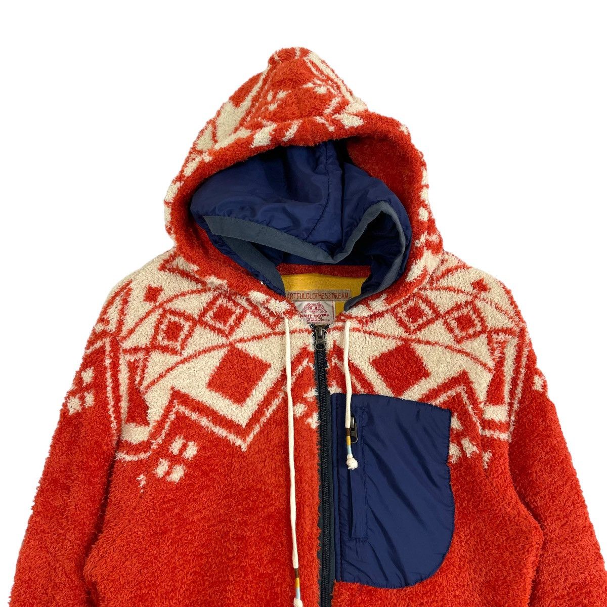 Japanese Brand Vintage Kriff Mayer Fleece Sherpa Jacket Hoodie Navajo Style Size US M / EU 48-50 / 2 - 5 Thumbnail