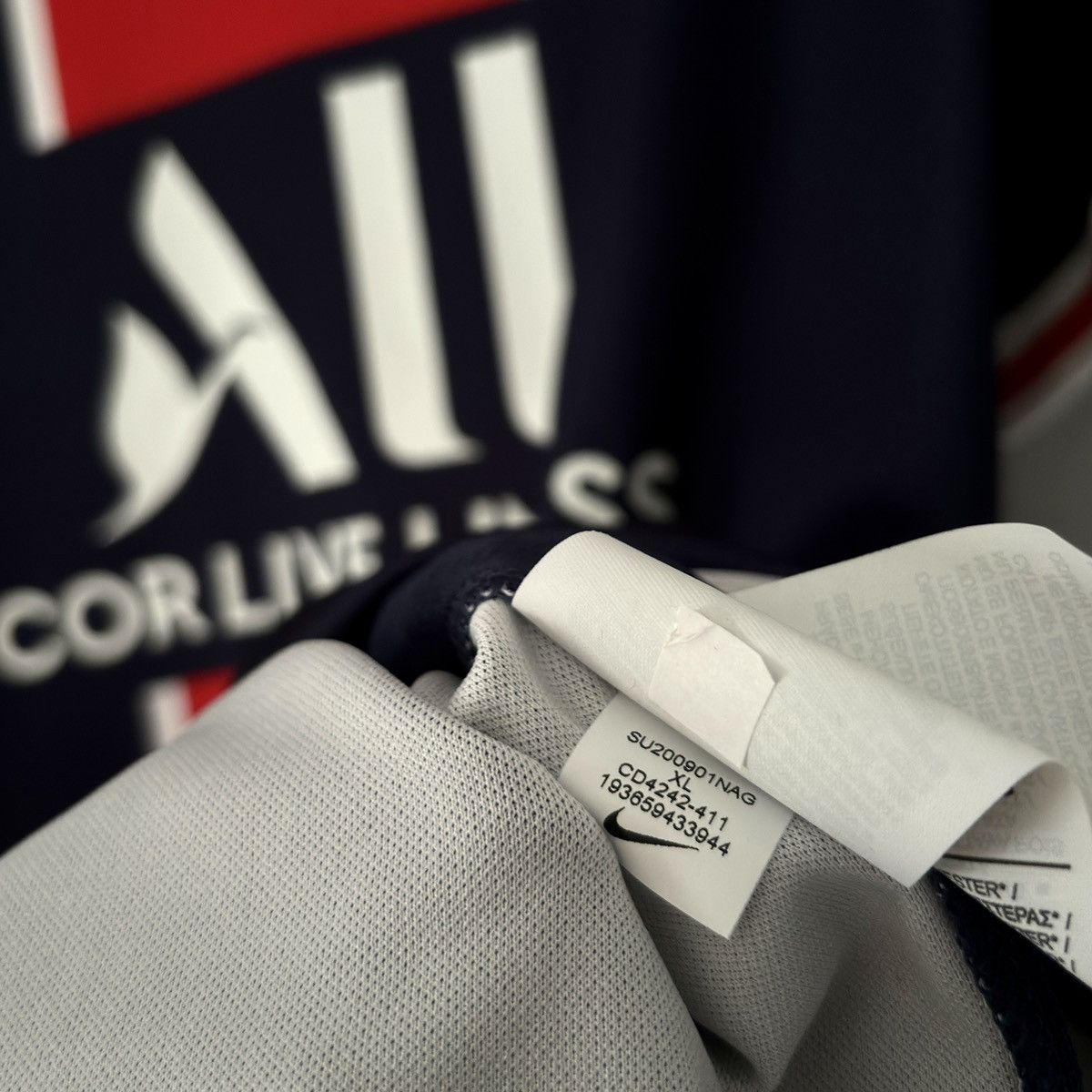 Jordan Brand × Nike NEW 2020 2021 PSG Paris Nike Jordan Home Kit Soccer Jersey Size US XL / EU 56 / 4 - 8 Thumbnail