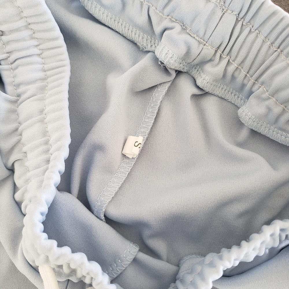 Designer Light Blue Long Lounge Sweat Short Size 28" / US 6 / IT 42 - 4 Thumbnail