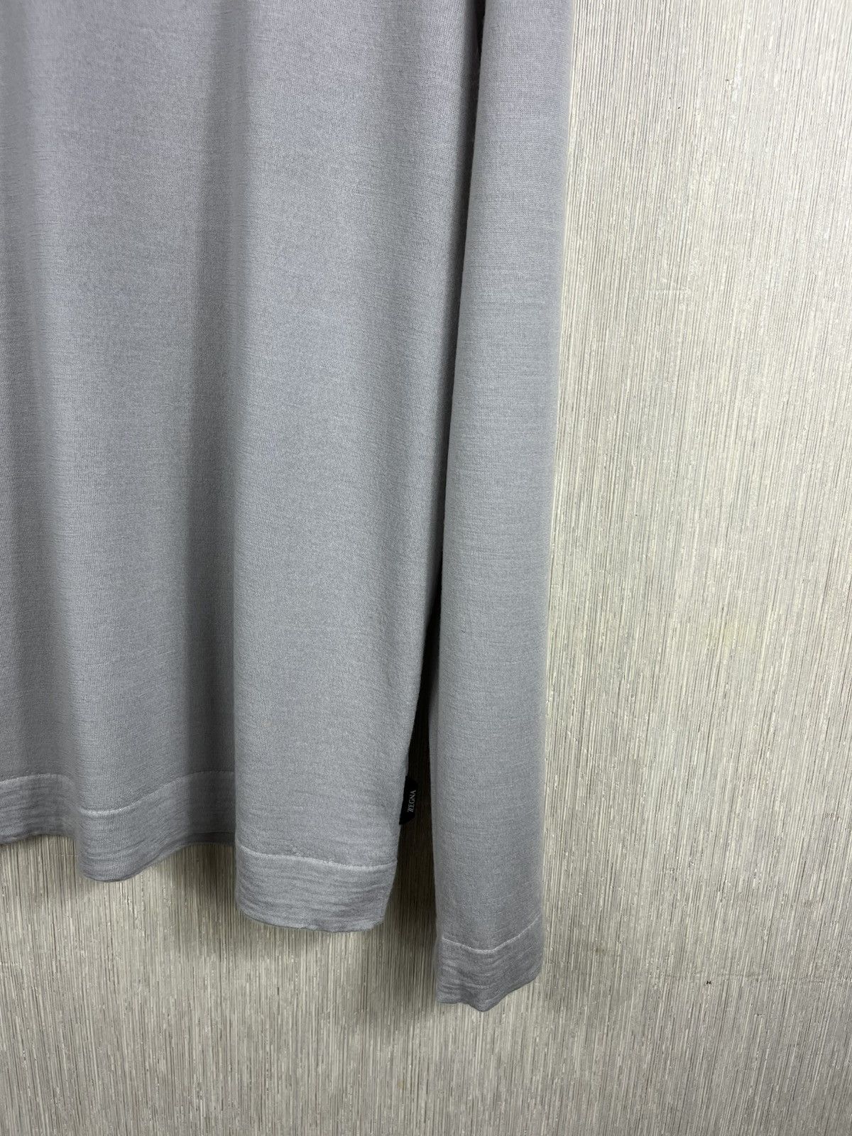 Ermenegildo Zegna Ermenegildo Zegna wool thin sweater avant garde old money Size US L / EU 52-54 / 3 - 6 Thumbnail