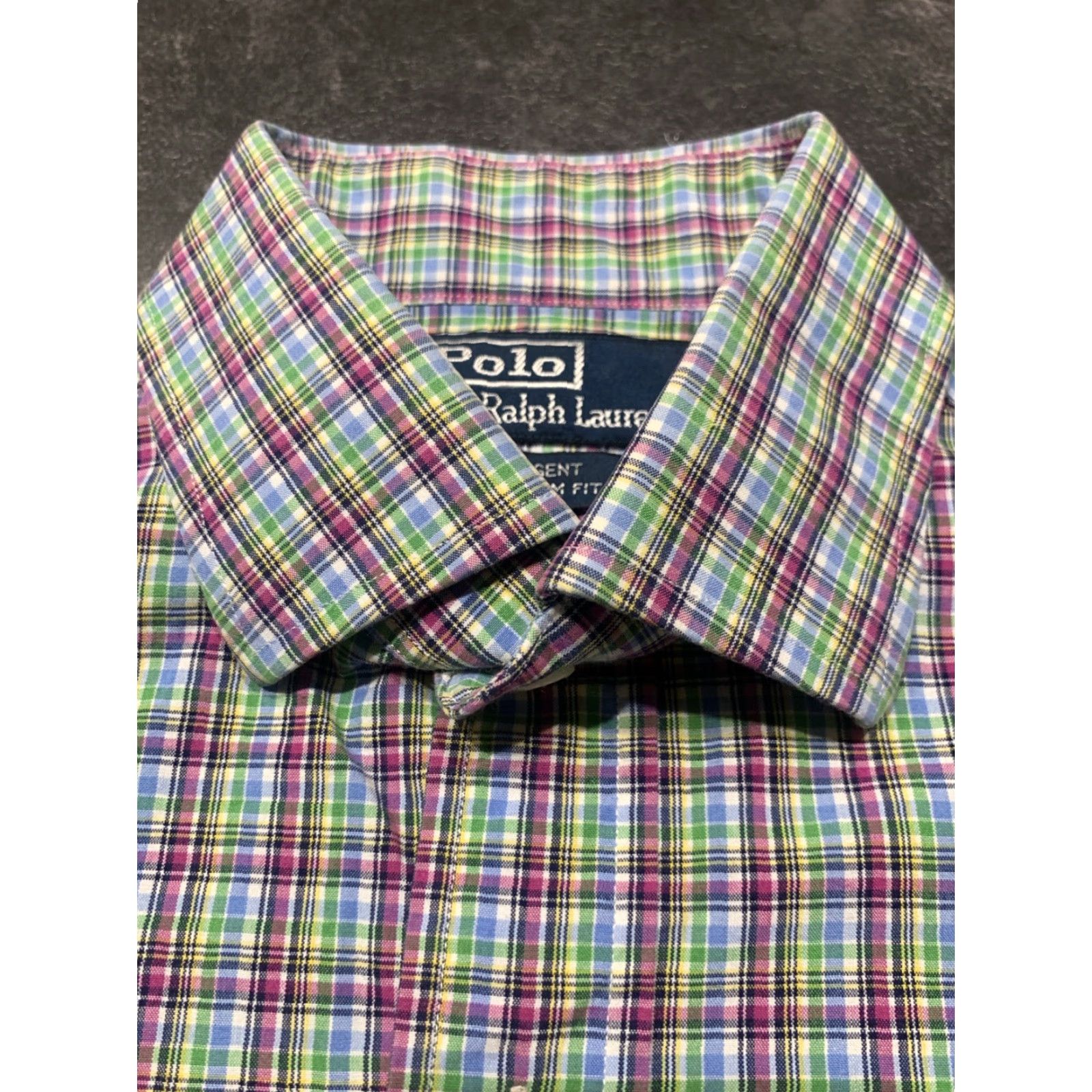 Polo Ralph Lauren Polo Ralph Lauren Regent Custom Fit 15 - Medium M Plaid Size US L / EU 52-54 / 3 - 6 Thumbnail