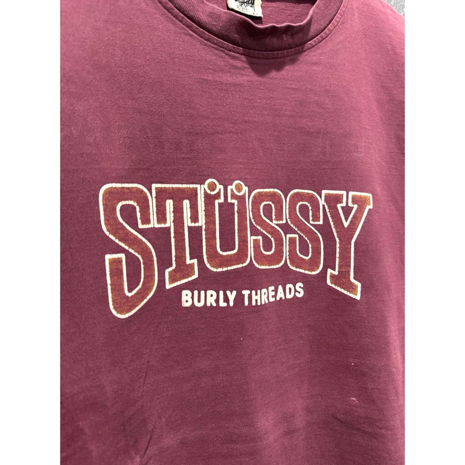 Vintage VINTAGE Stussy T-Shirt 90s Men Large Red Cotton Tee Shirt Shirt Size US L / EU 52-54 / 3 - 5 Thumbnail