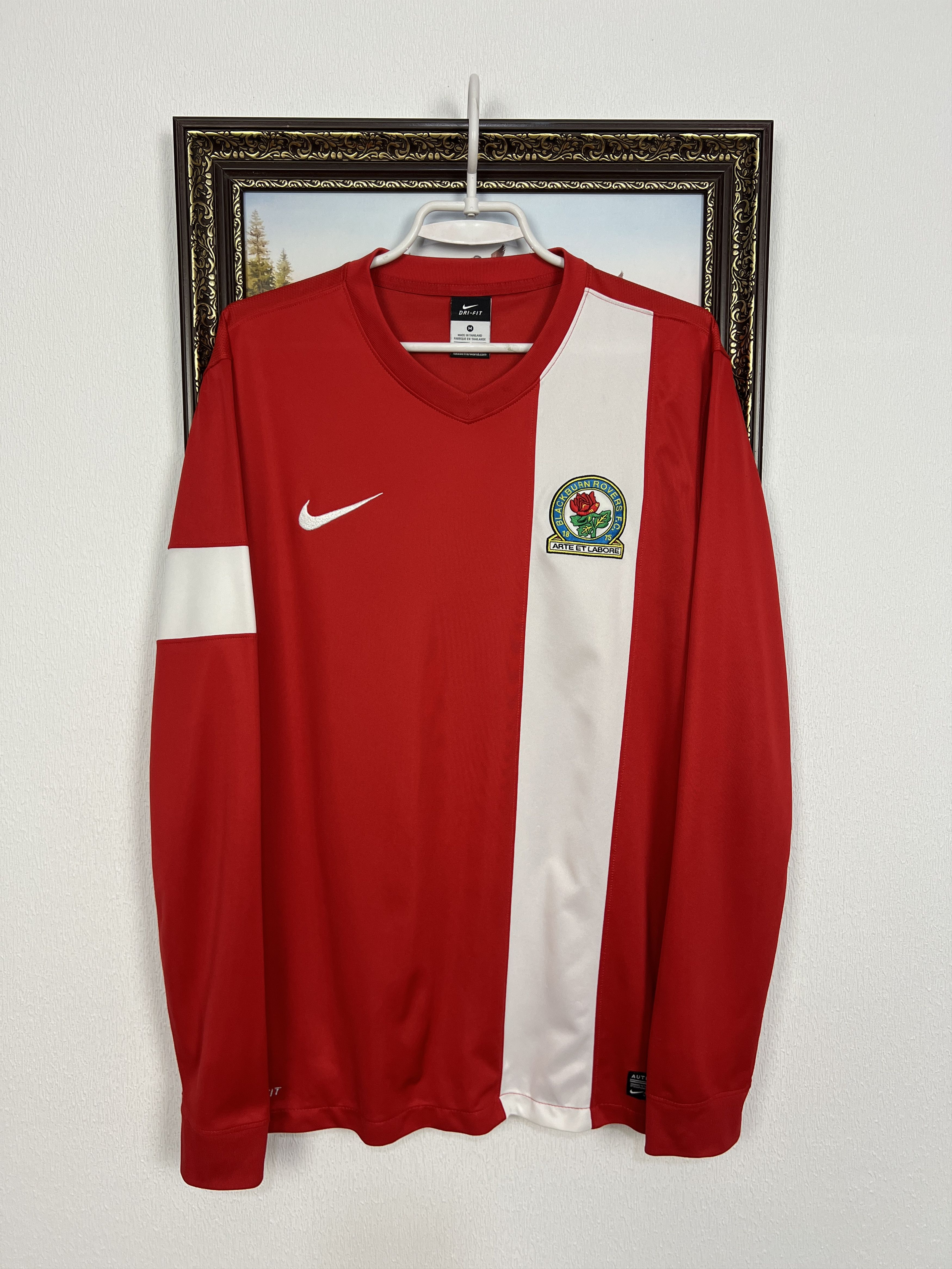 Nike Blackburn Rovers football shirt Soccer Long Sleeve Jersey Size US M / EU 48-50 / 2 - 1 Thumbnail