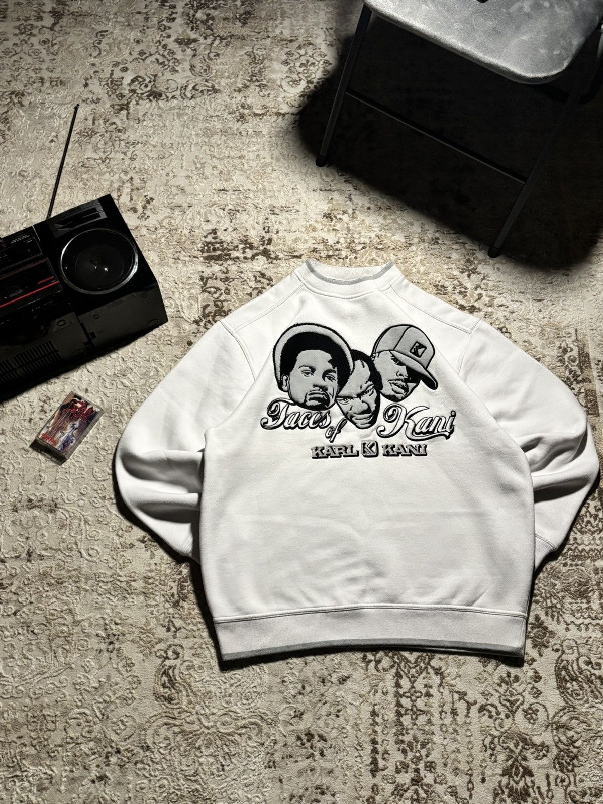 Karl Kani ‼️ MEGA VINTAGE LUXURY Karl Kani “Faces of Kani” Sweatshirt Size US M / EU 48-50 / 2 - 1 Thumbnail