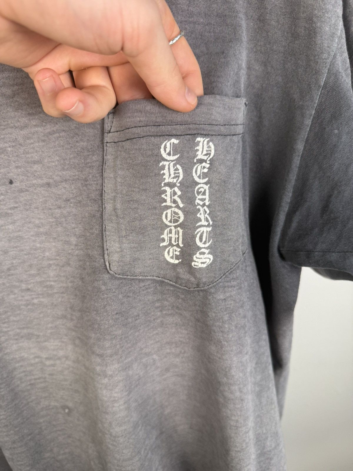 Chrome Hearts ULTIMATE VINTAGE CHROME⛓️90s THRASHED & SUNFADED LOGO POCKET Size US L / EU 52-54 / 3 - 18 Thumbnail
