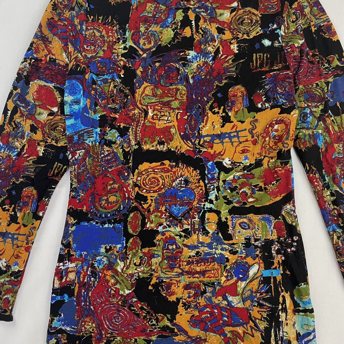 Jean Paul Gaultier SS2000 Jean Paul Gaultier Basquiat Elastic T-Shirt Vintage Size US M / EU 48-50 / 2 - 3 Thumbnail