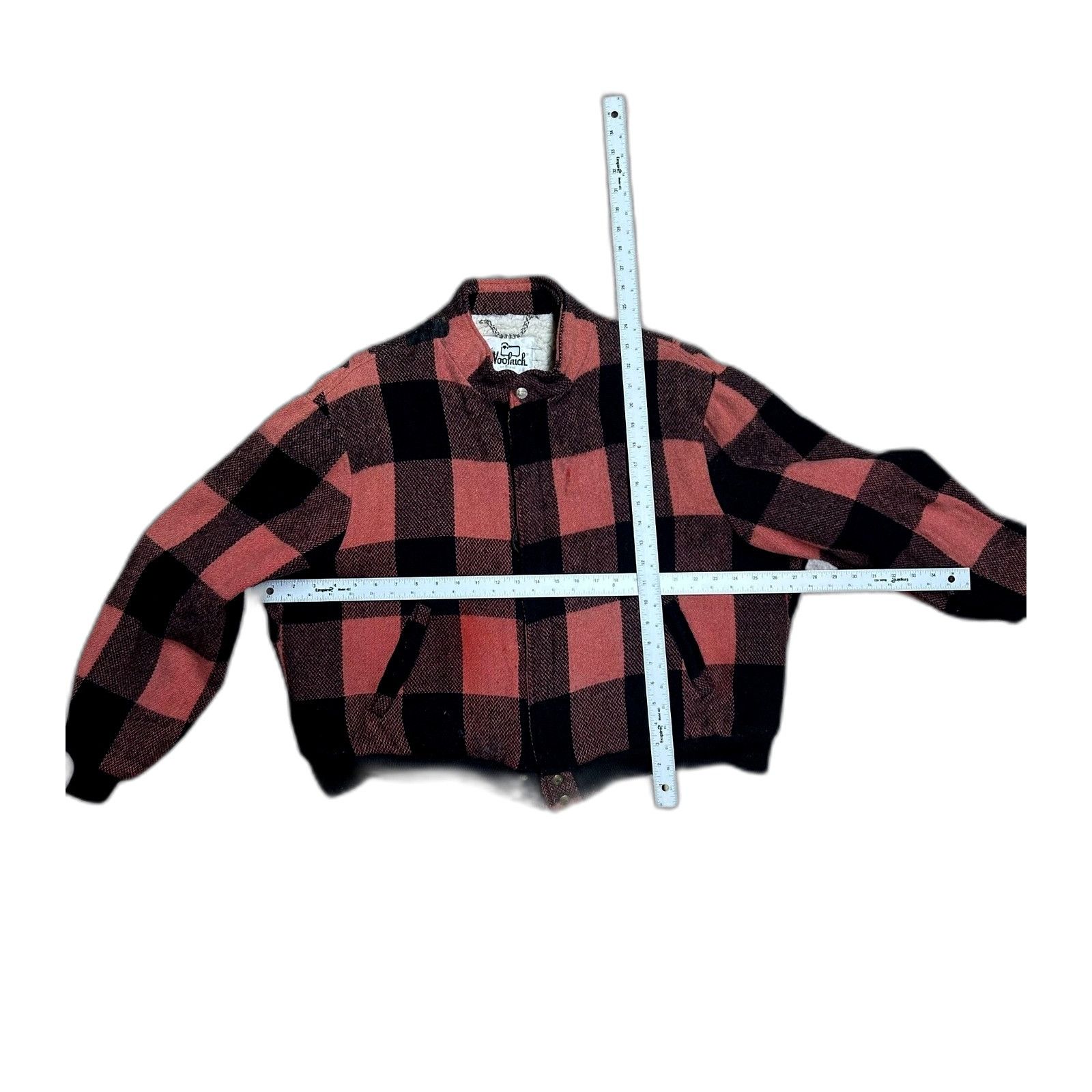 Woolrich Woolen Mills Vintage Woolrich Mens Large Red Black Wool Buffalo Plaid Hun Size US L / EU 52-54 / 3 - 5 Thumbnail