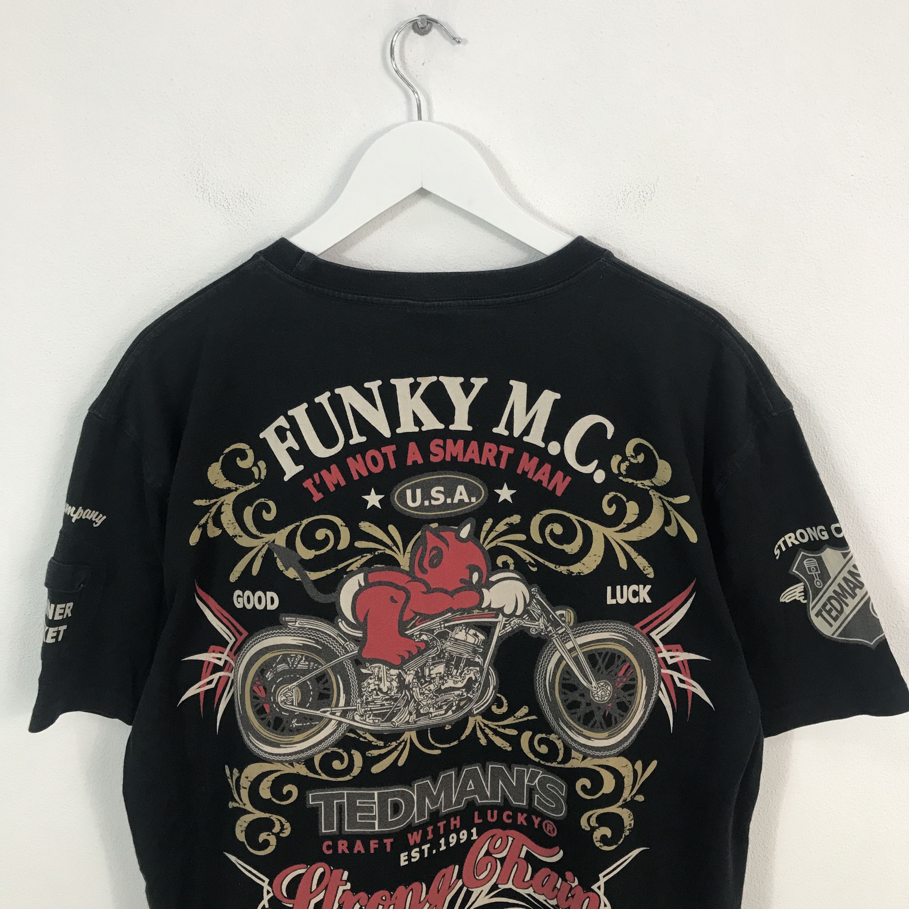 Japanese Brand × Tedman Rare Ted Company funky m.c t-shirt Size US L / EU 52-54 / 3 - 4 Thumbnail