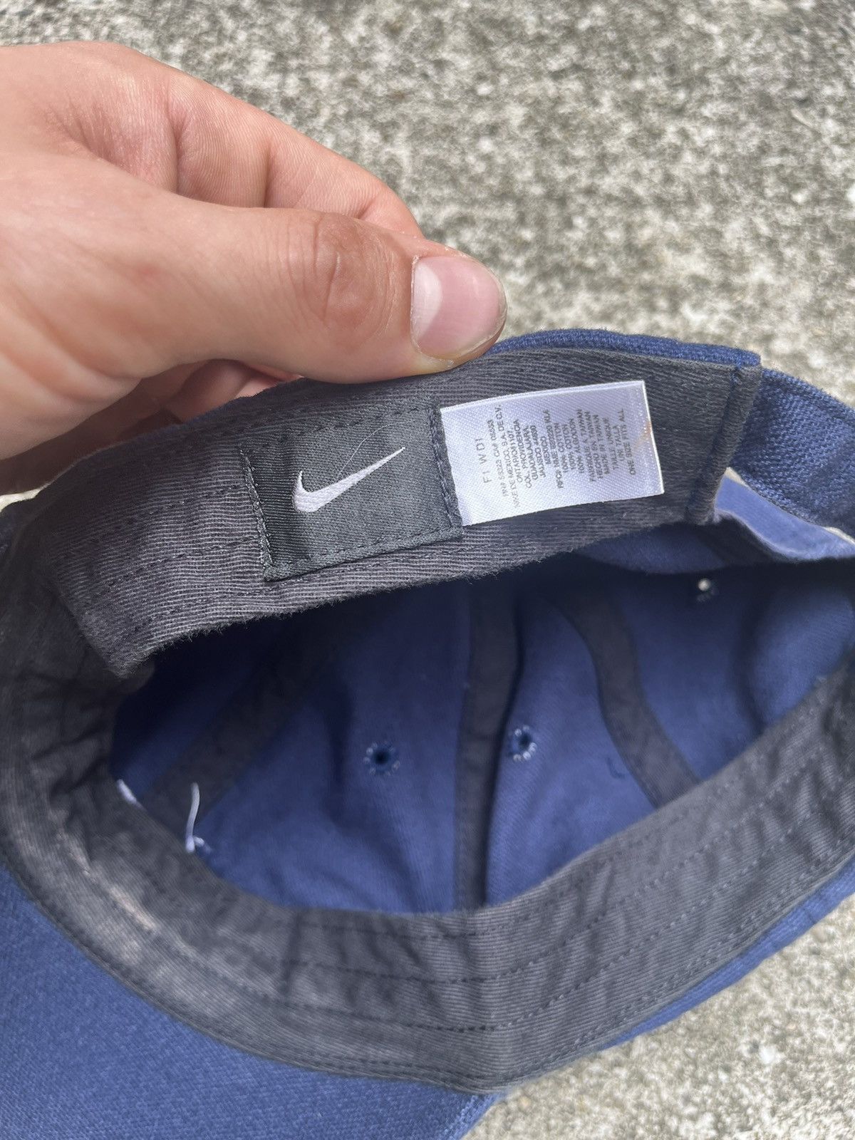 Nike Y2K Vintage Logo Nike Center Swoosh Drill Cap Size ONE SIZE - 3 Thumbnail