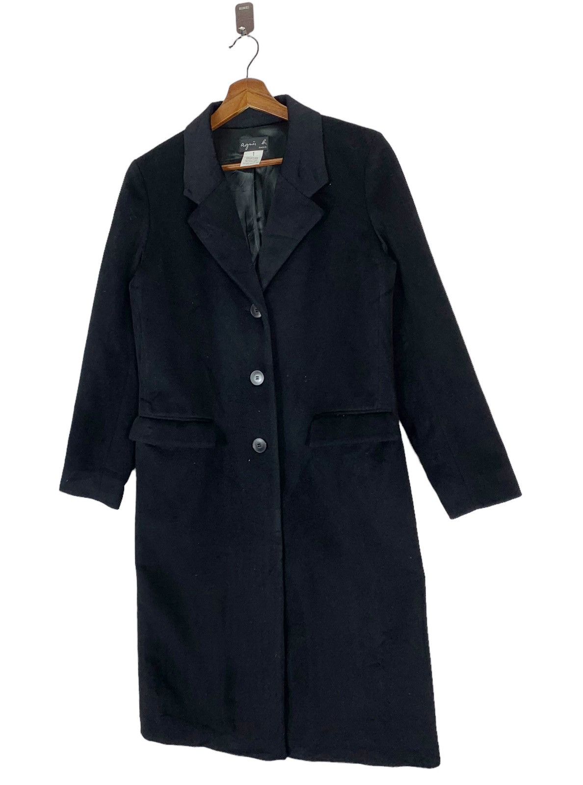 agnes b. AGNES B DESIGNER WOOL LONG COAT Size S / US 4 / IT 40 - 3 Thumbnail