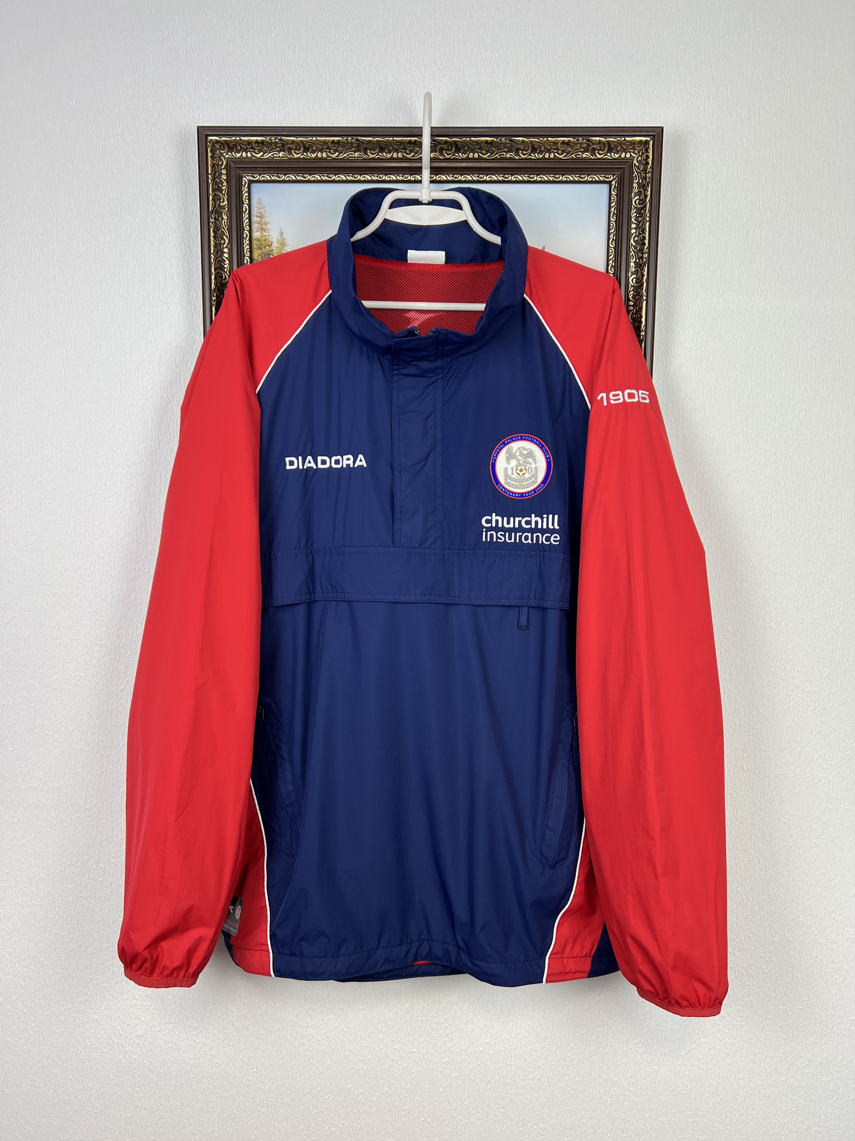 Diadora Vintage Diadora Crystal Palace Football Jacket Soccer Size US XL / EU 56 / 4 - 1 Thumbnail