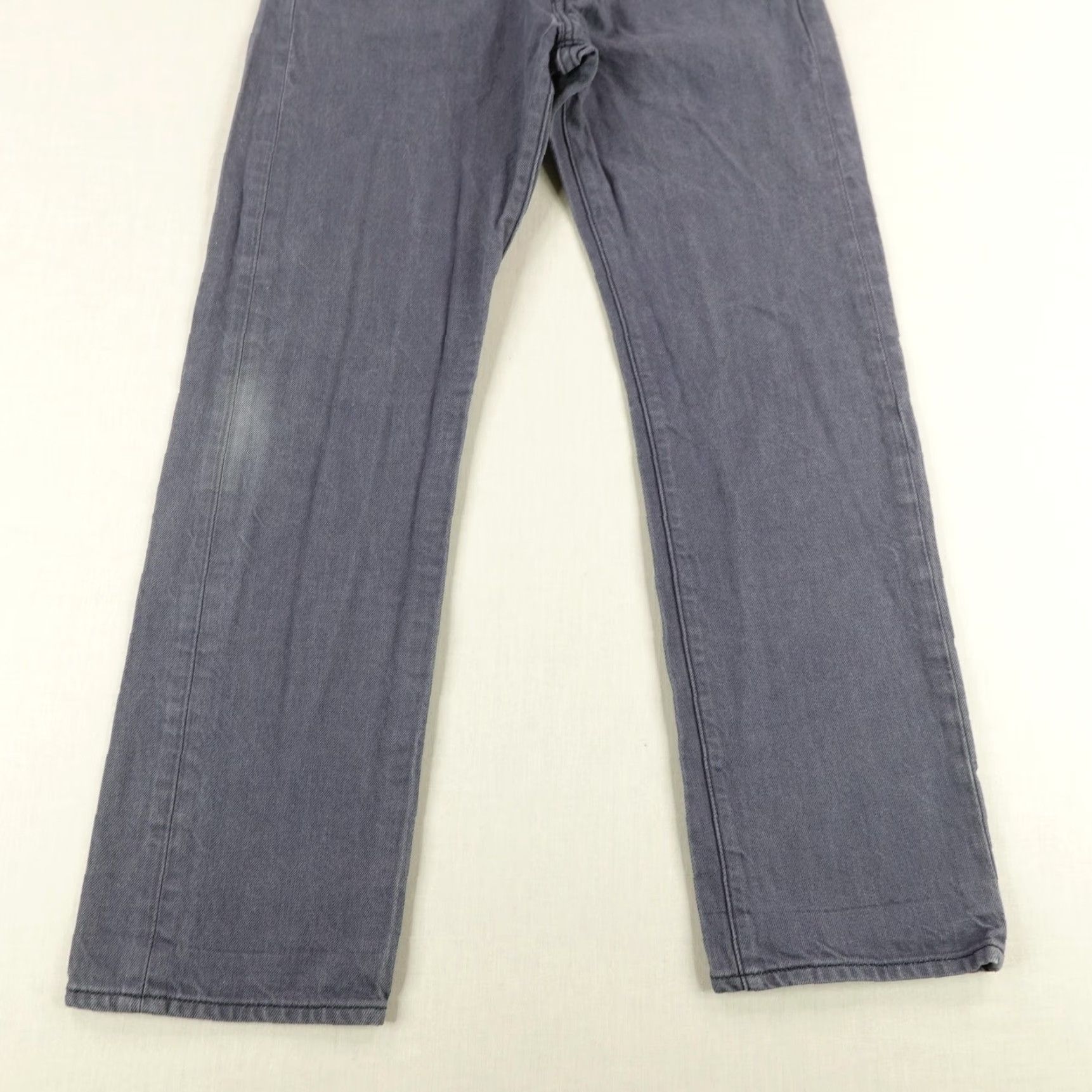 Levi's Levi's 501 Jeans Mens 30x30 Gray Straight Leg Cotton Button Fly White Oak Cone Denim Size US 30 / EU 46 - 3 Thumbnail