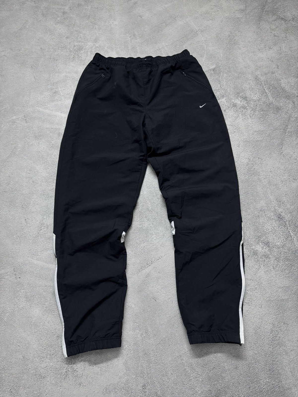 Nike Vintage Y2K Nike Nylon Mini Swoosh Pants 00’s Size US 34 / EU 50 - 2 Thumbnail