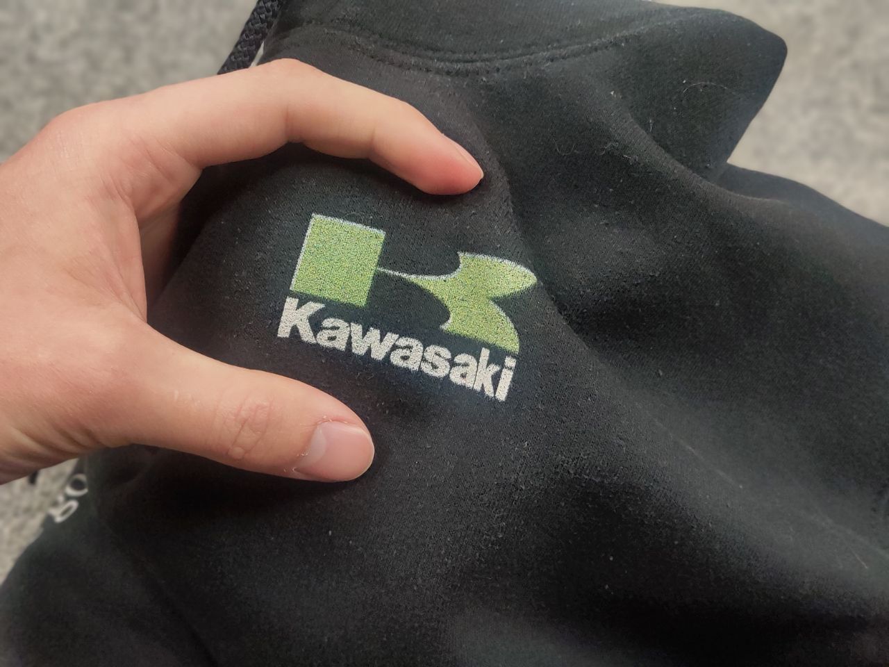 Vintage Kawasaki Fox Racing nobody's Logo Black Faded Hoodie Vintage Size US S / EU 44-46 / 1 - 13 Thumbnail
