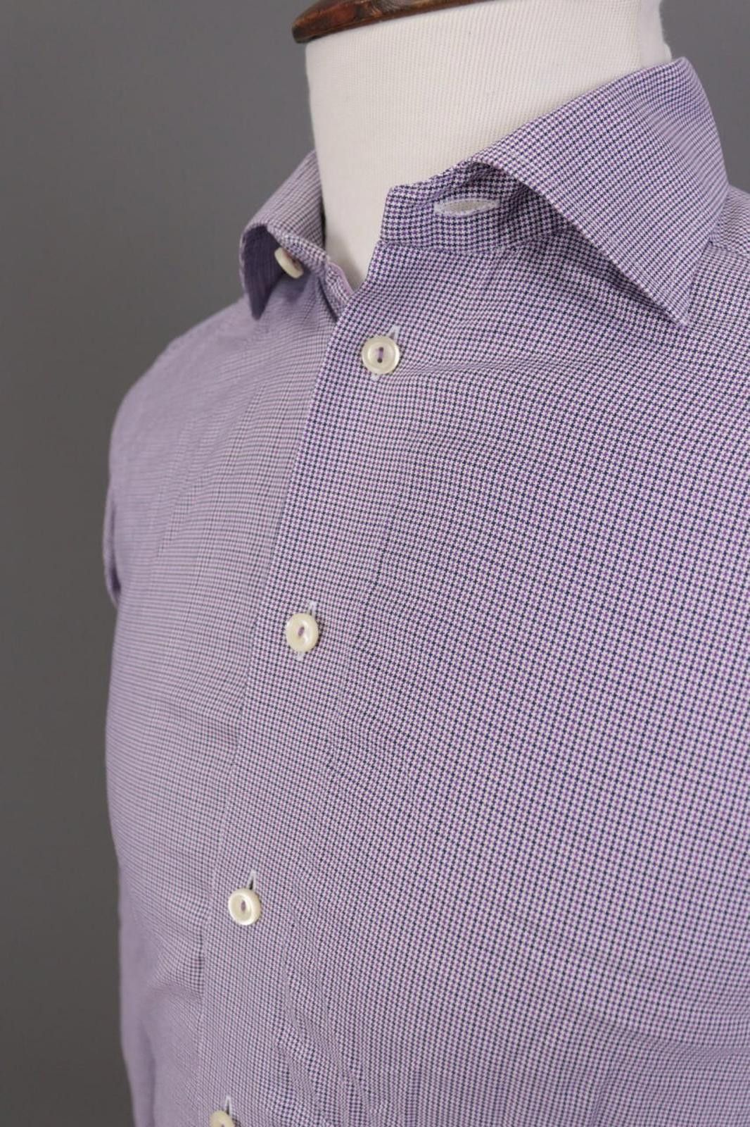 Eton Eton Contemporary Purple Luxury Shirt Size 38 / 15 Size US M / EU 48-50 / 2 - 12 Thumbnail