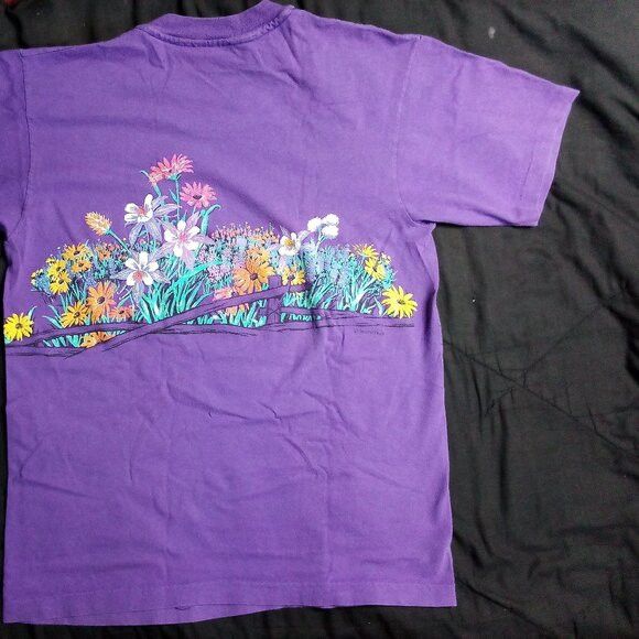 Vintage Vintage 90s Lifestyles Meadow Wildflowers Prairie T-Shirt Size US L / EU 52-54 / 3 - 7 Thumbnail