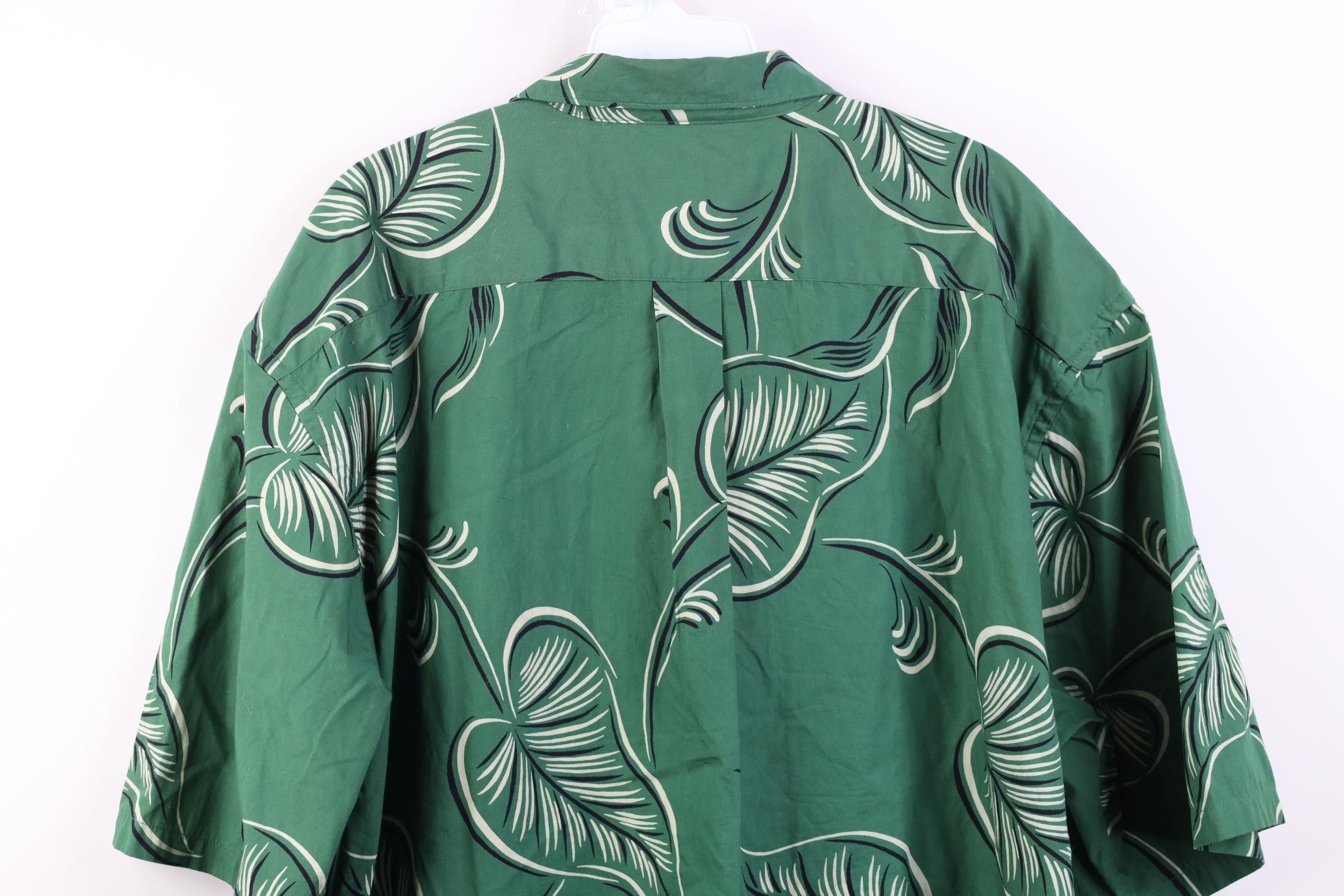 Banana Republic Vintage 90s Banana Republic Leaf Beach Luau Button Shirt Size US L / EU 52-54 / 3 - 11 Thumbnail