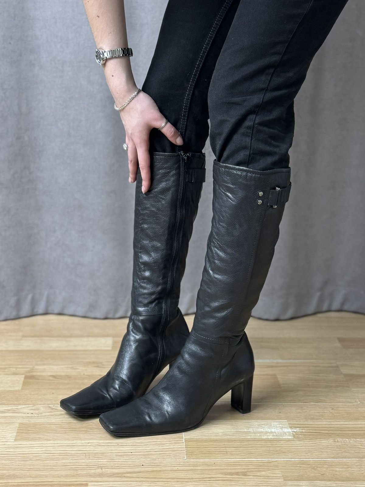 A.S.98 Vintage Leather Hight Heels Leather AS 98 Guidi Style Rare Size US 9 / EU 42 - 1 Thumbnail