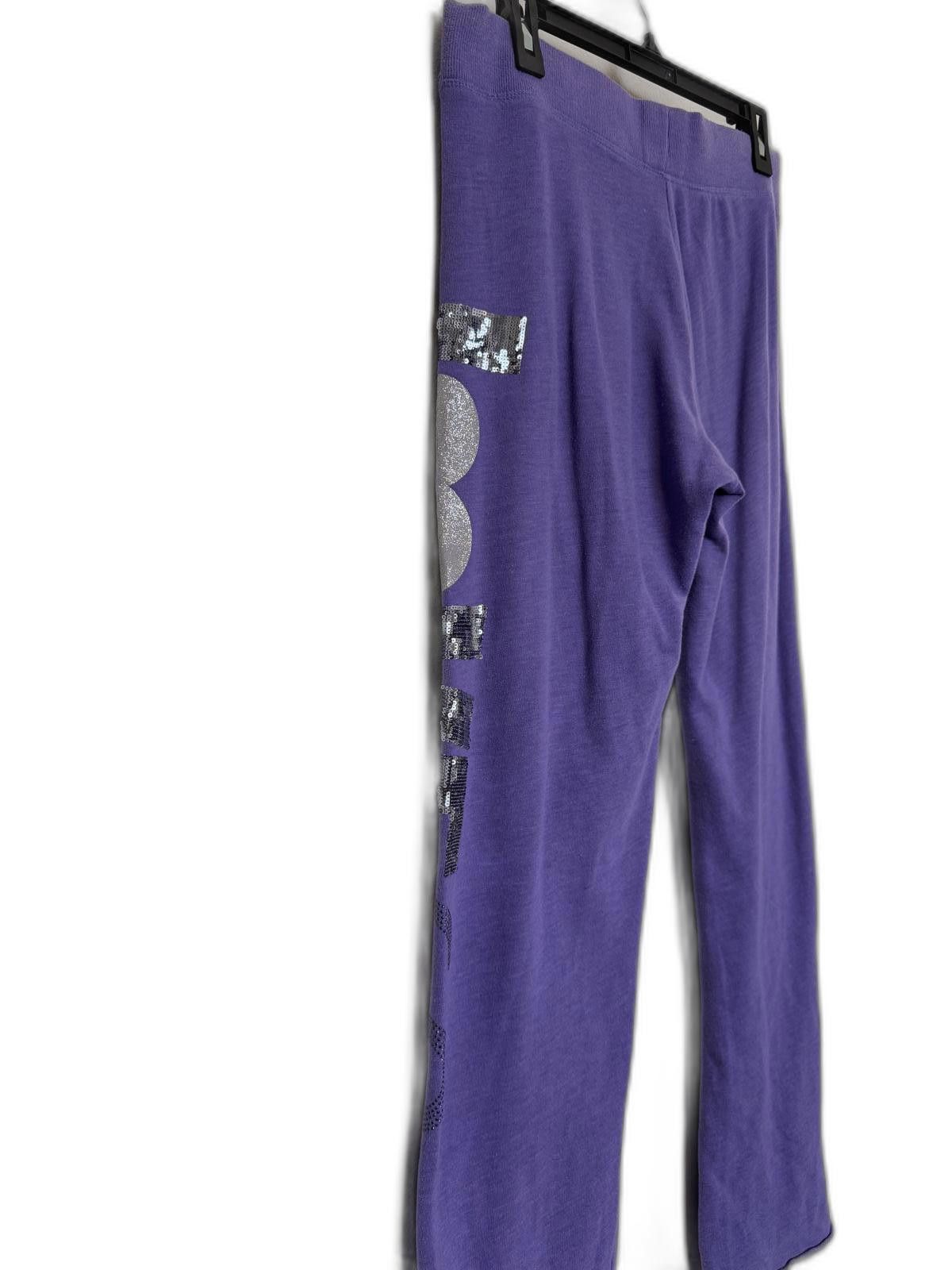 Designer Y2K purple Victoria’s Secret embellished sweatpants. Size 32" / US 10 / IT 46 - 4 Thumbnail