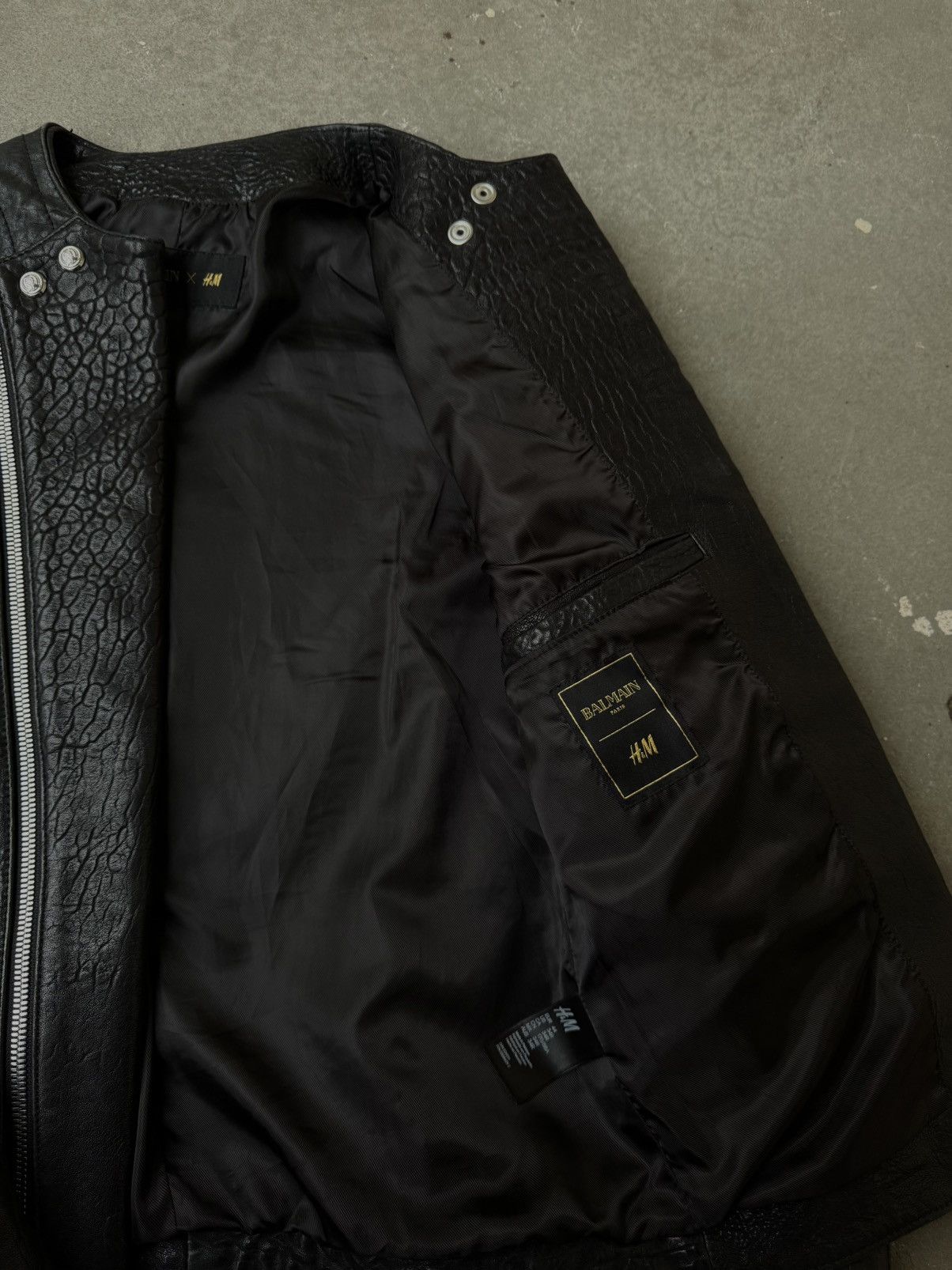 Balmain × H&M AW15 Balmain x H&M Biker Leather Jacket Size US S / EU 44-46 / 1 - 9 Thumbnail