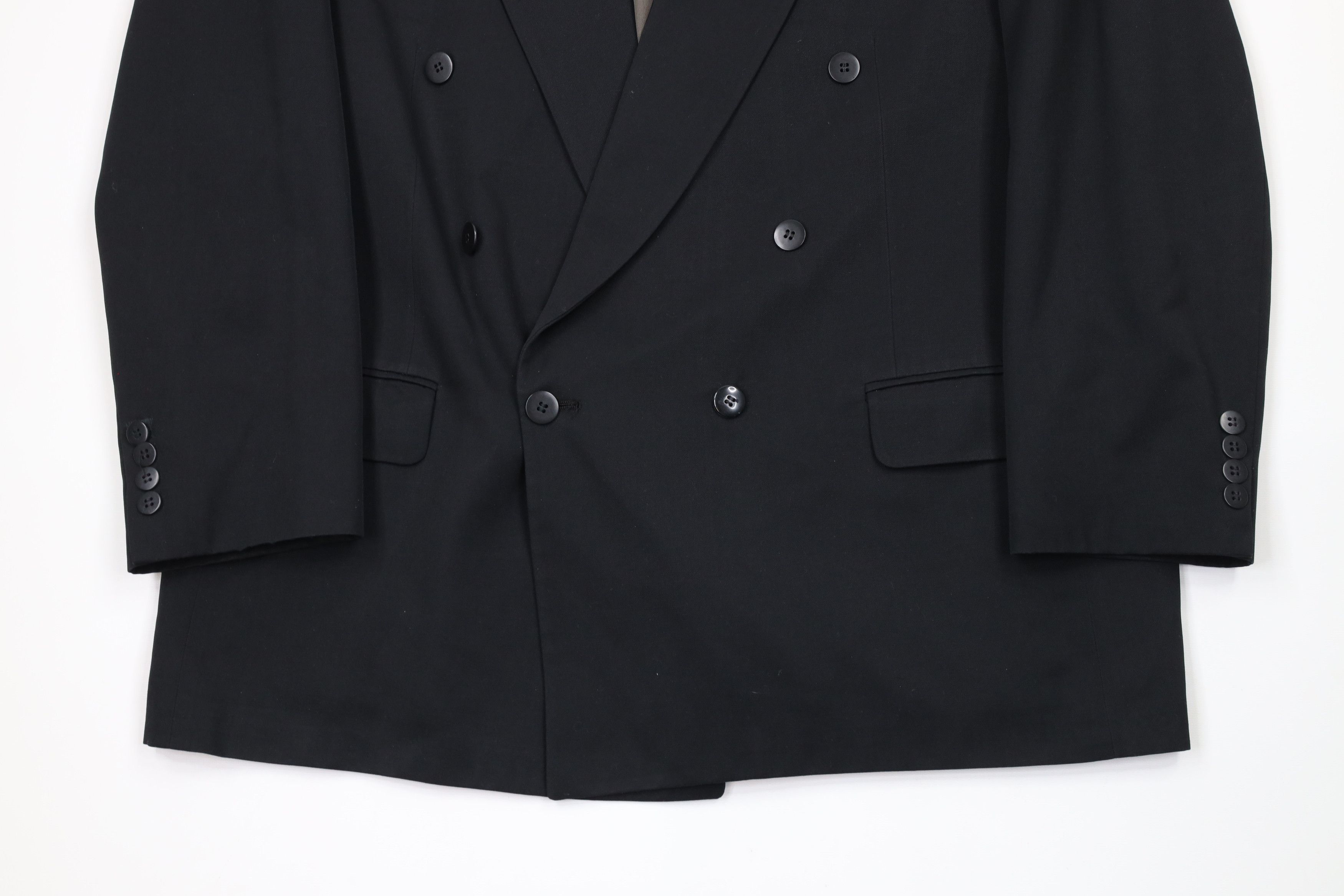 Vintage Vintage 90s Streetwear Distressed Wool 2 Piece Suit Wedding Size 44R - 4 Thumbnail