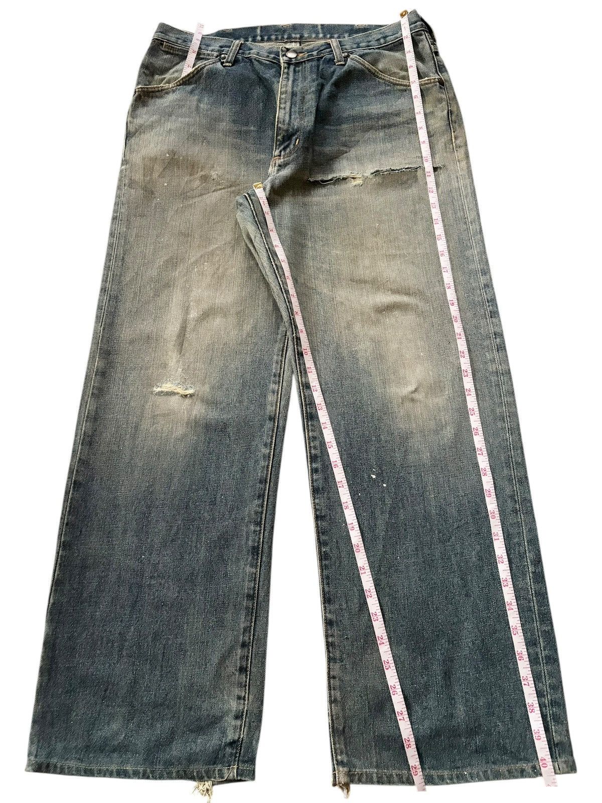 Wrangler Vintage 90s Wrangler Painted Distressed Baggy Jeans Size US 32 / EU 48 - 7 Thumbnail