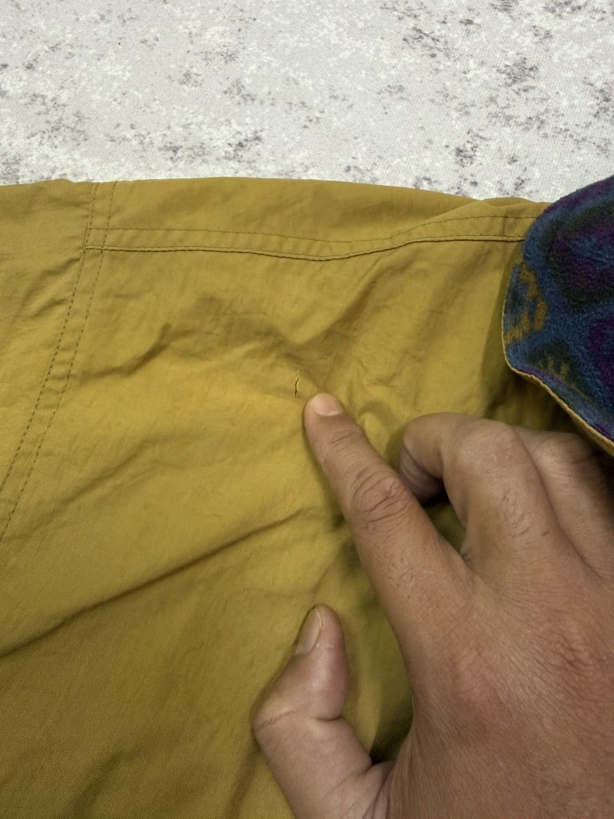 Beverly Hills Polo Club Vintage BHPC mustard yellow patterned fleece lining jacket Size US M / EU 48-50 / 2 - 8 Thumbnail