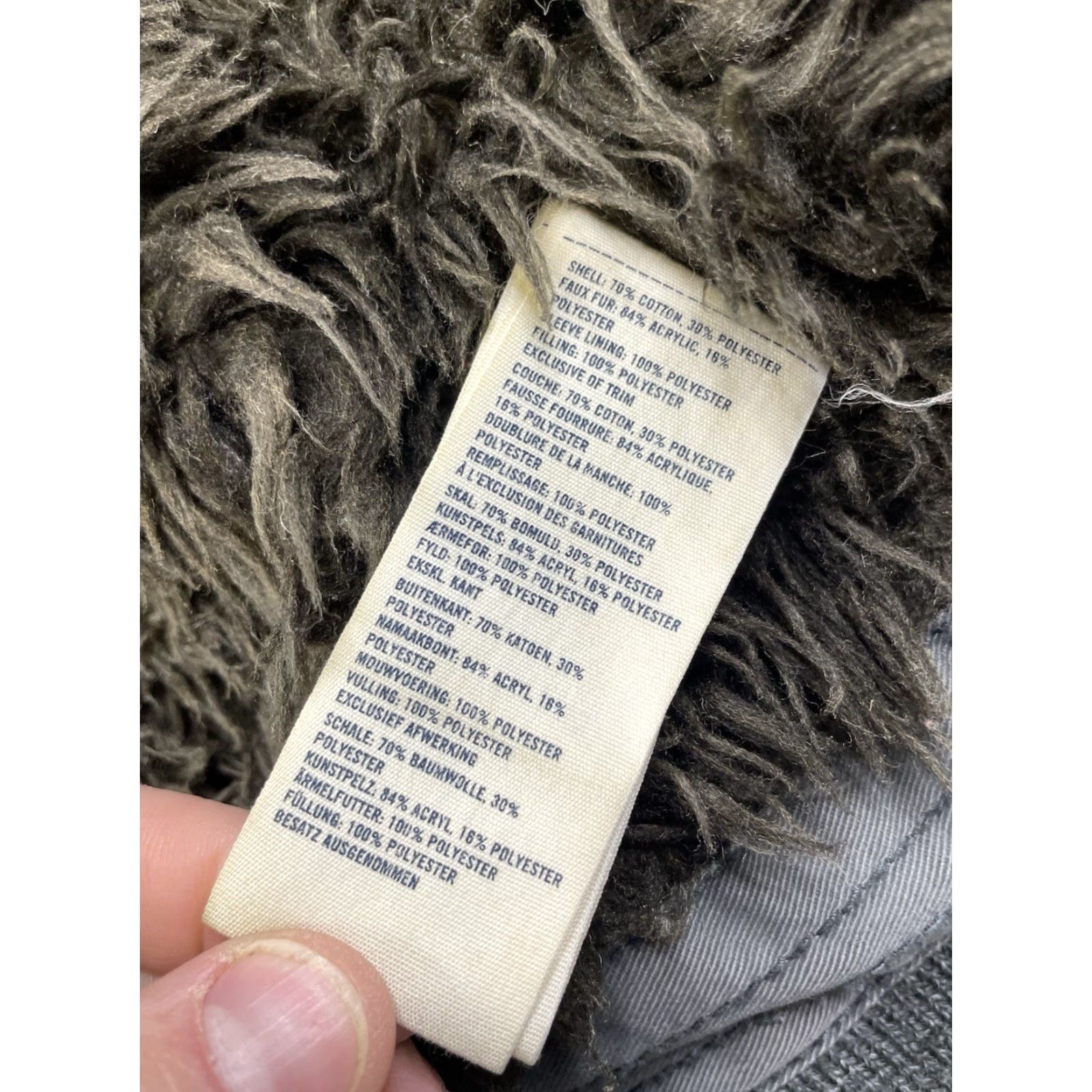 Vintage Abercrombie New York Adirondack Jacket Hoodie Women’s XL Sweatshirt Fur Heavy Gray Long Sleeve Full Zip Size XL / US 12-14 / IT 48-50 - 4 Thumbnail
