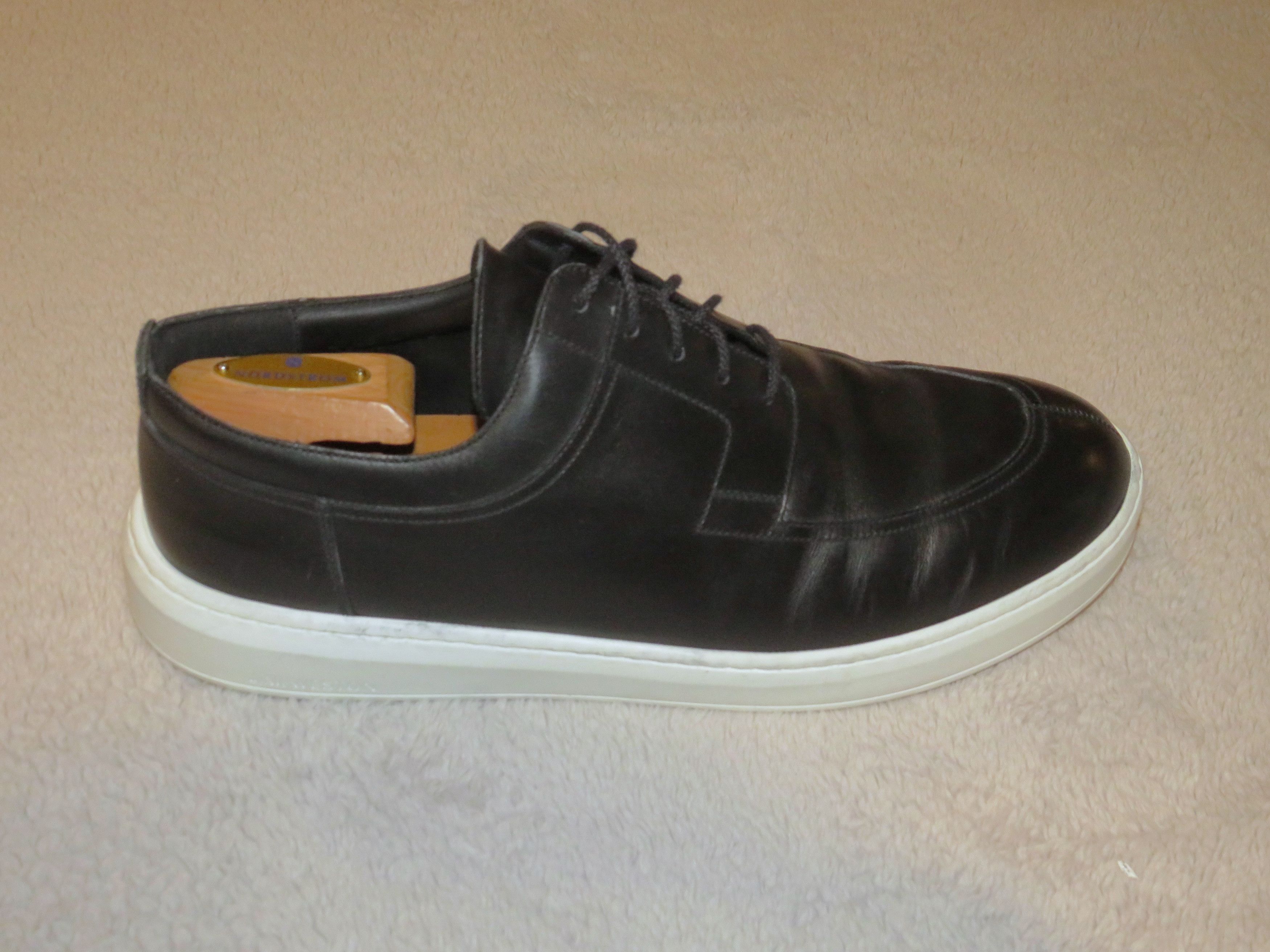 J.M. Weston Black Calf Leather On the Hunt Dress Sneaker 11 Size US 11 / EU 44 - 2 Thumbnail