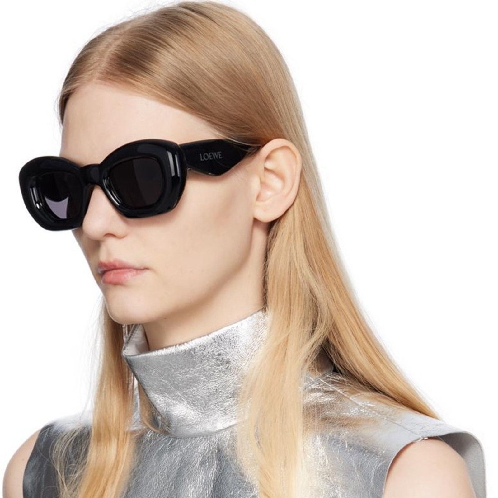 Loewe New! Loewe Black Sunglasses LW40117I 01A, Authentic Size ONE SIZE - 6 Thumbnail