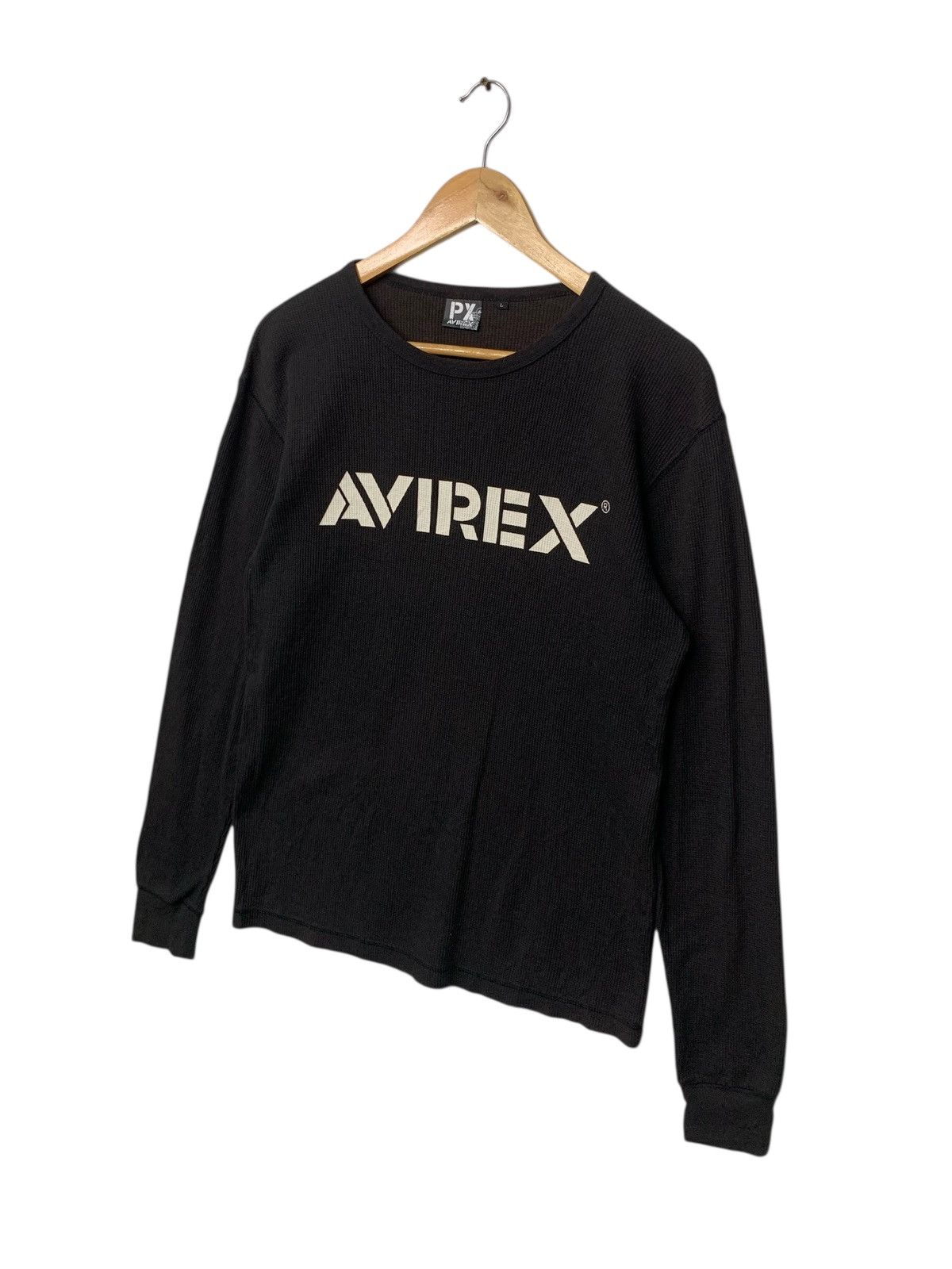 Avirex Rare Avirex Big Logo Waffle Longsleeve T Shirt Size US L / EU 52-54 / 3 - 3 Thumbnail