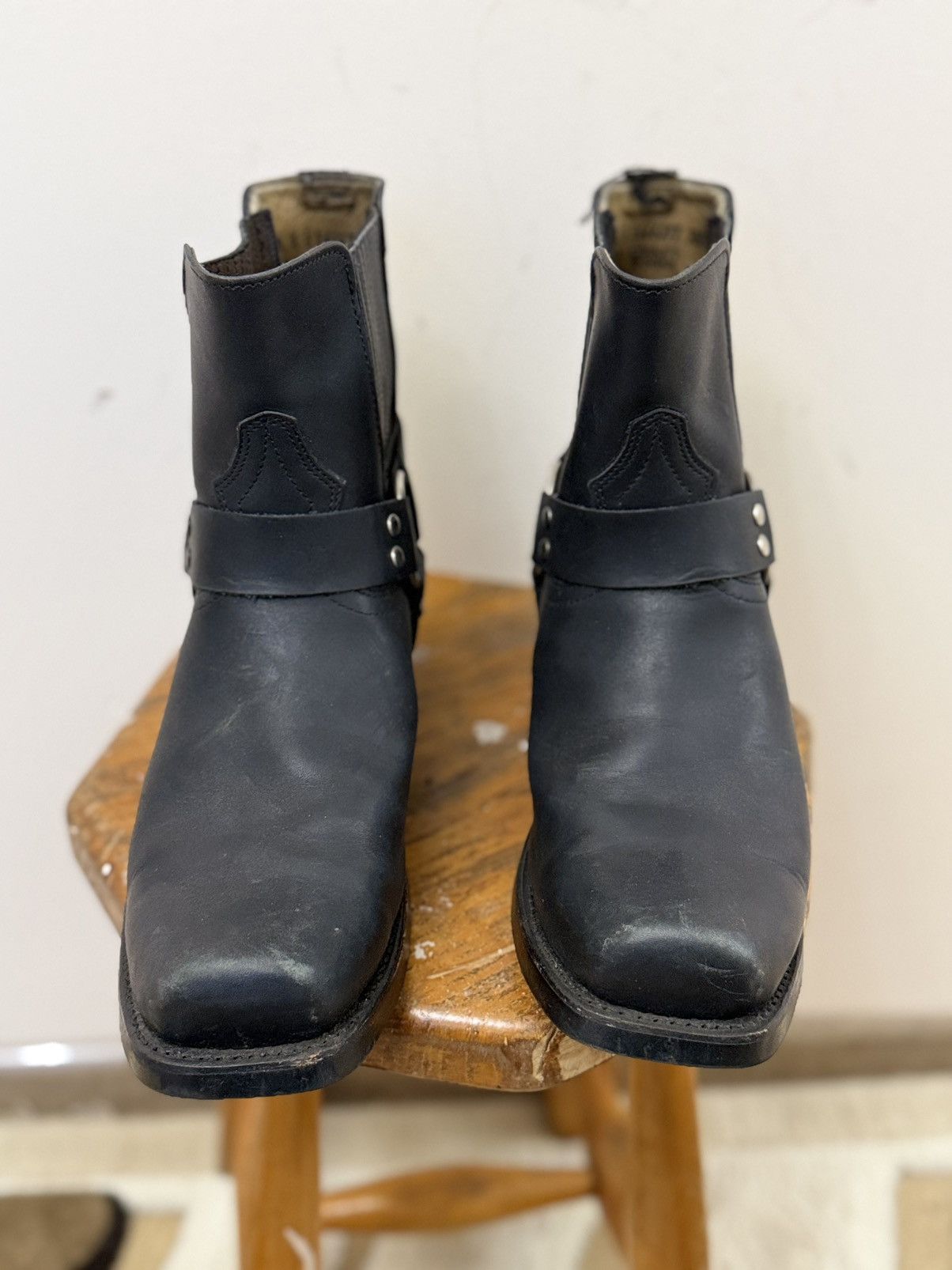Vintage VTG Avant-Garde Cowboy Western Leather Hype Ankle Zip Boots Size US 10 / EU 43 - 6 Thumbnail
