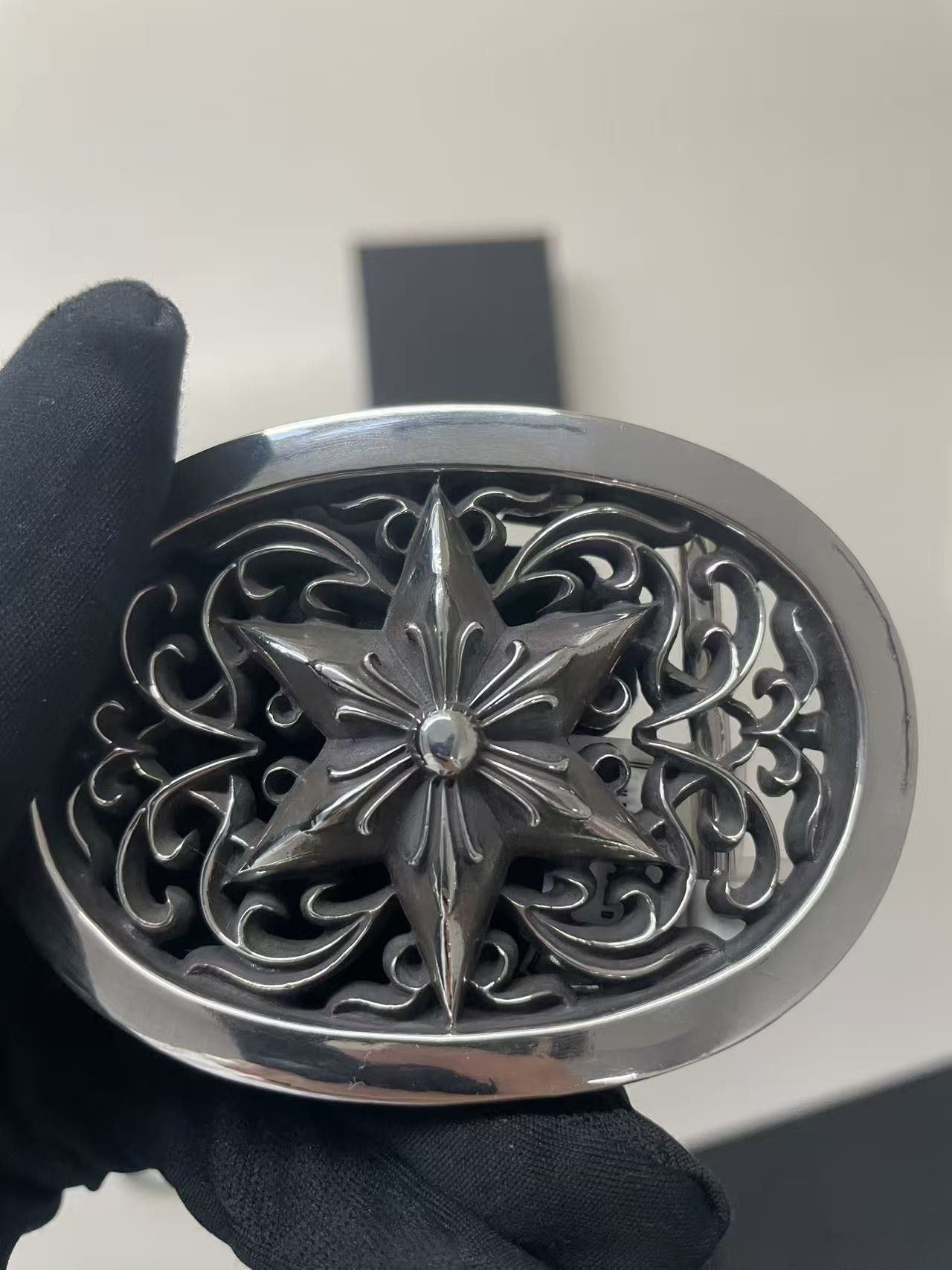 Chrome Hearts Chrome Hearts Silver Small Oval Star Belt Buckle Size ONE SIZE - 6 Thumbnail