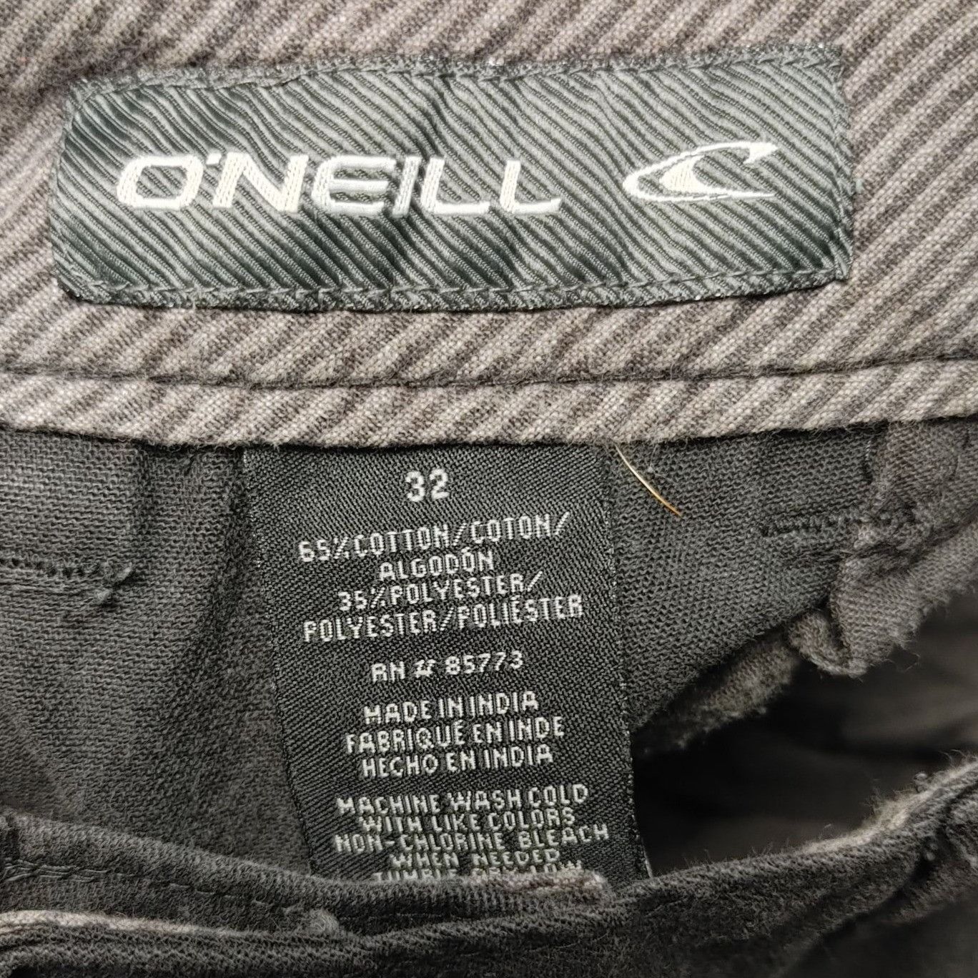 Other O'Neill Men's Black Casual Above Knee Chino Shorts 32 Size US 32 / EU 48 - 3 Thumbnail