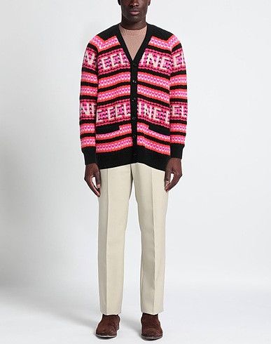 o1w1db10324 Embroidered Cardigan in Fuchsia