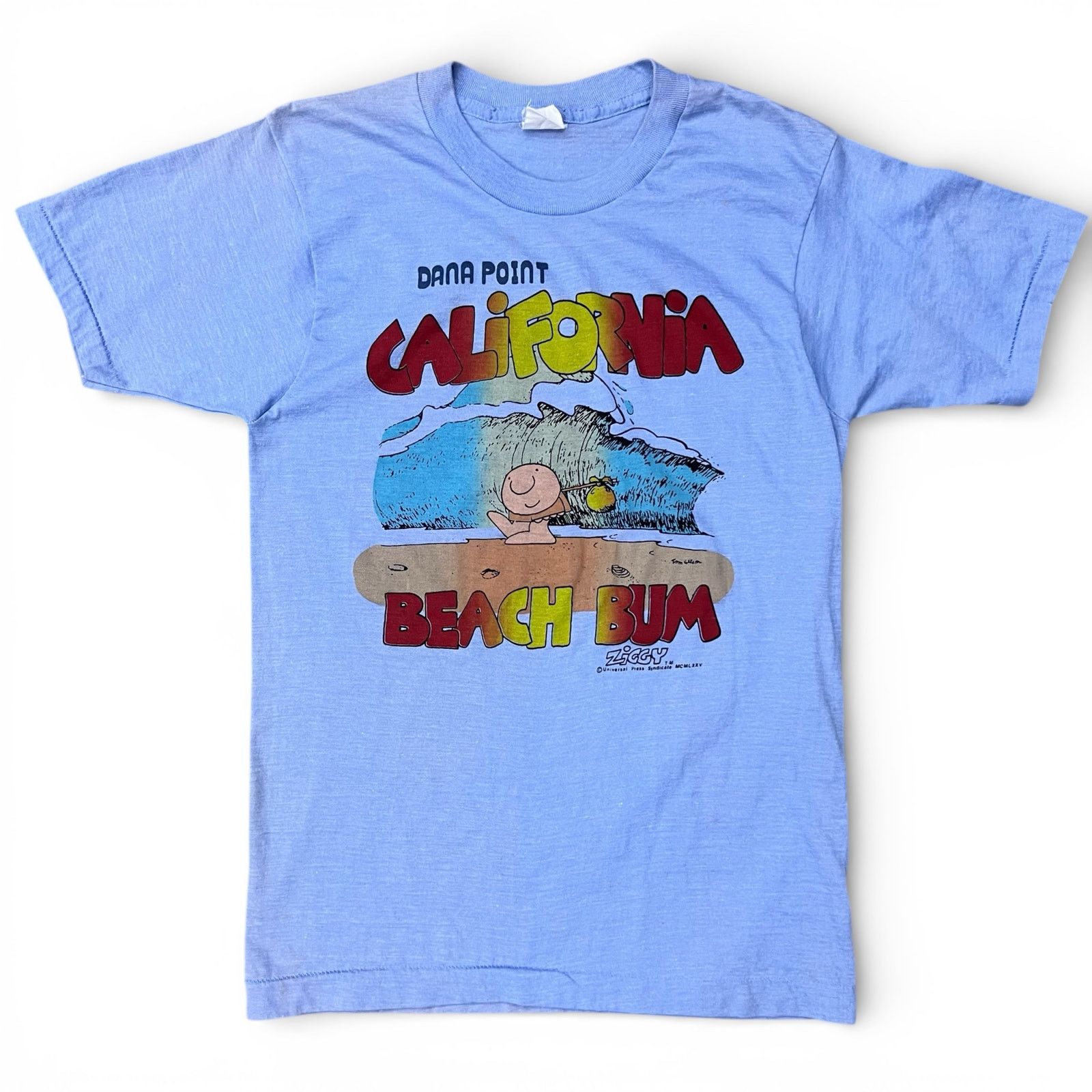 Vintage Vintage 1975 Ziggy California Beach Bum T Shirt Spring Break Size US S / EU 44-46 / 1 - 1 Thumbnail