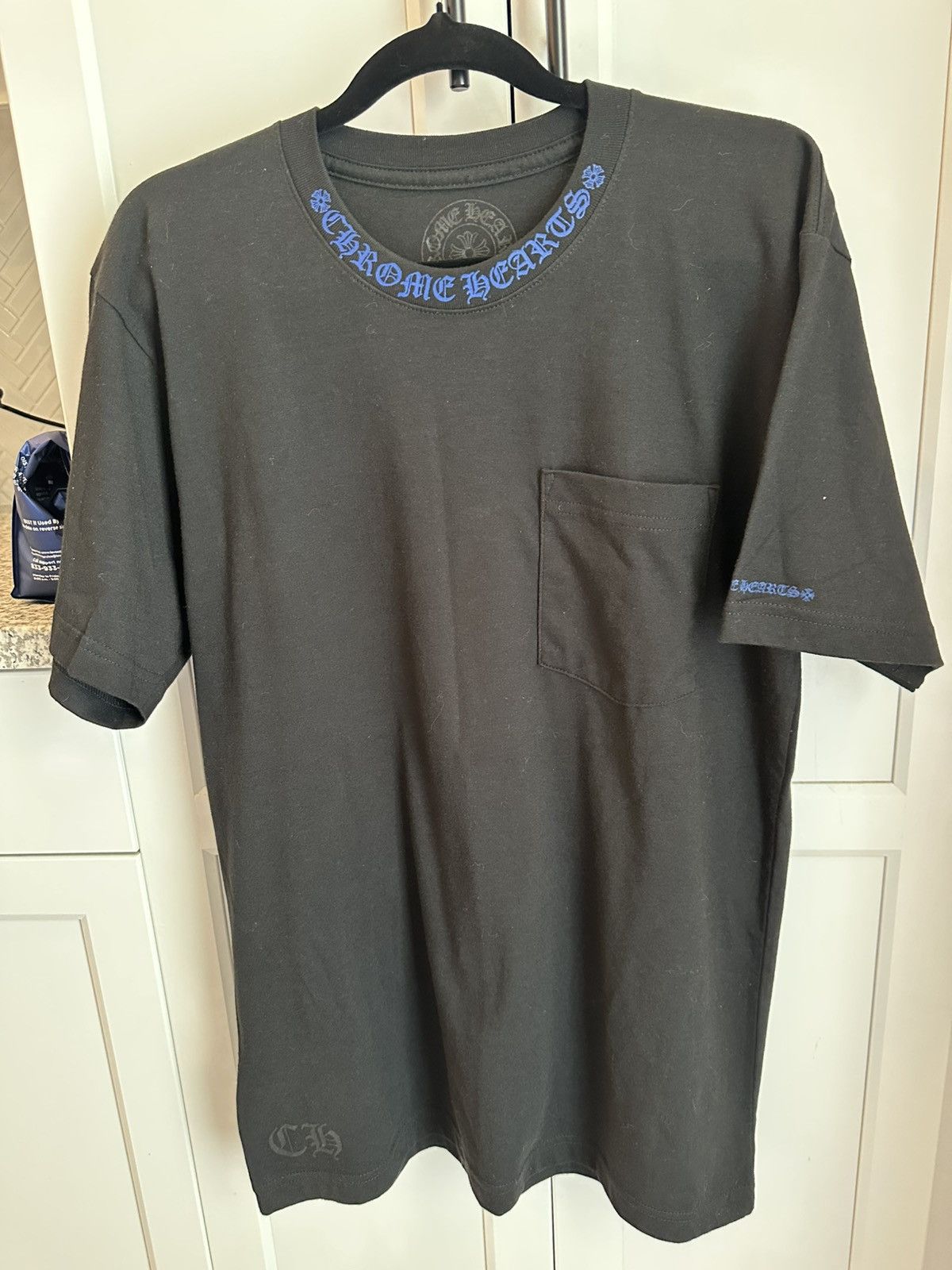 Chrome Hearts Chrome Hearts Black/Blue Neck Logo S/S Size US M / EU 48-50 / 2 - 1 Thumbnail