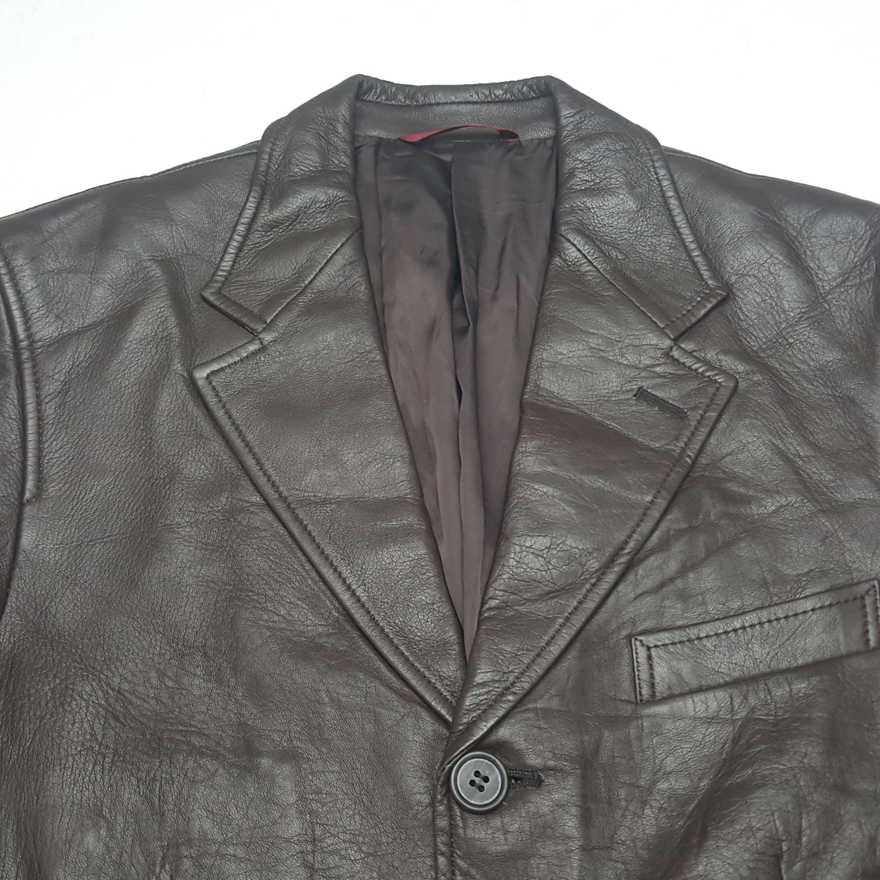 Paul Smith × Vintage Vintage Paul Smith Luxury Brand Leather Jacket Size US S / EU 44-46 / 1 - 4 Thumbnail