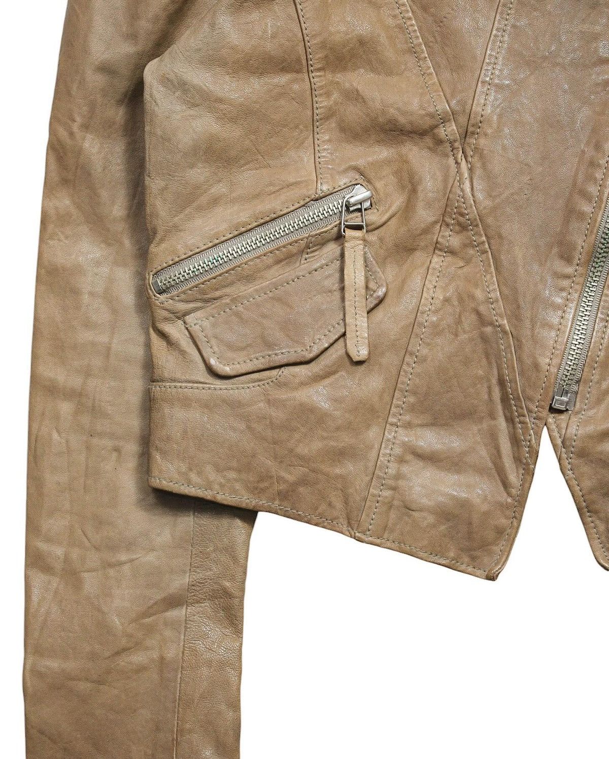 Vintage 2000S JAPANESE MADE LAMBSKINS LEATHER JACKET Size M / US 6-8 / IT 42-44 - 6 Thumbnail