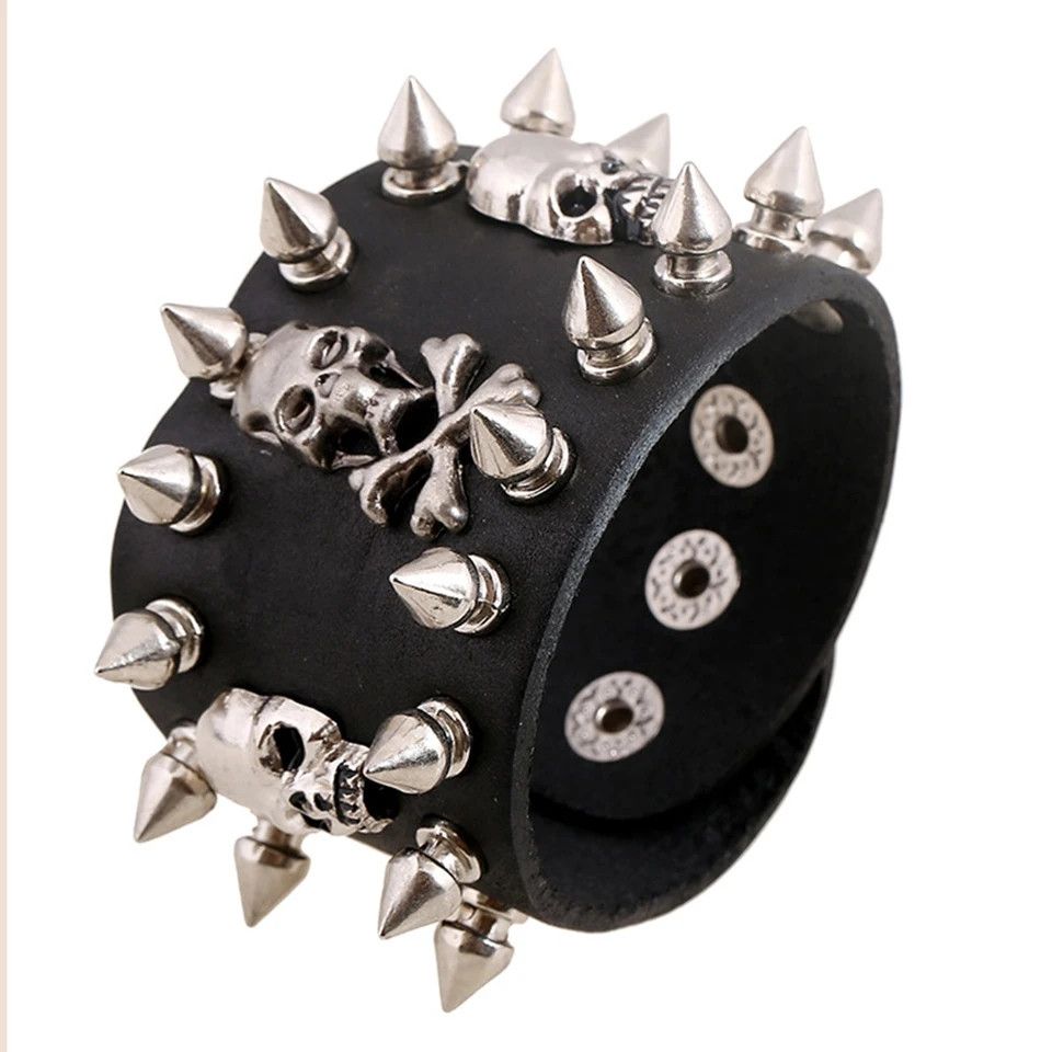 Japanese Brand Metal punk cuff Bracelet Size ONE SIZE - 1 Thumbnail